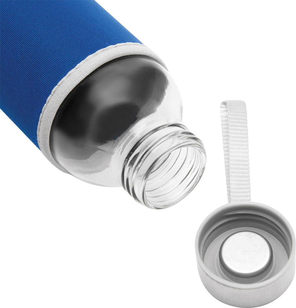 Glas-Trinkflasche TAKE WELL 450 ml mit Schutzhülle, bedruckbar