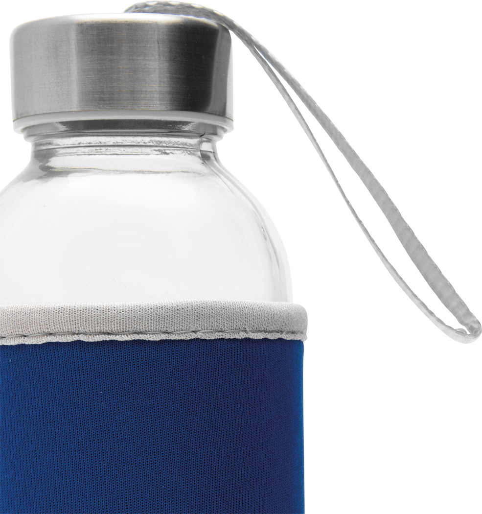 Glas-Trinkflasche TAKE WELL 450 ml mit Schutzhülle, bedruckbar