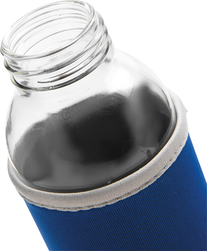 Glas-Trinkflasche TAKE WELL 450 ml mit Schutzhülle, bedruckbar