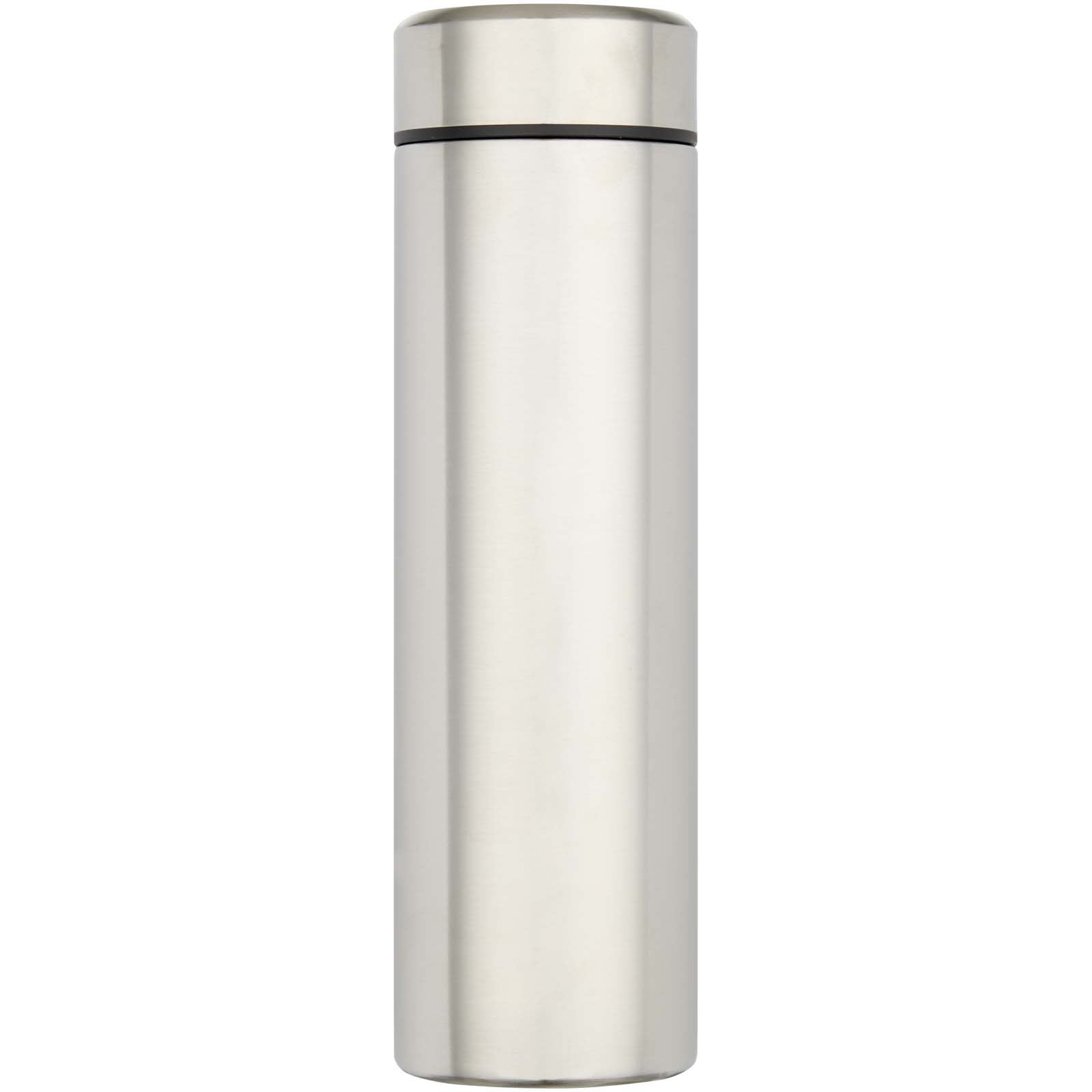 Edelstahl Isolierflasche 450 ml Taylor mit Teesieb – Doppelwand, bedruckbar