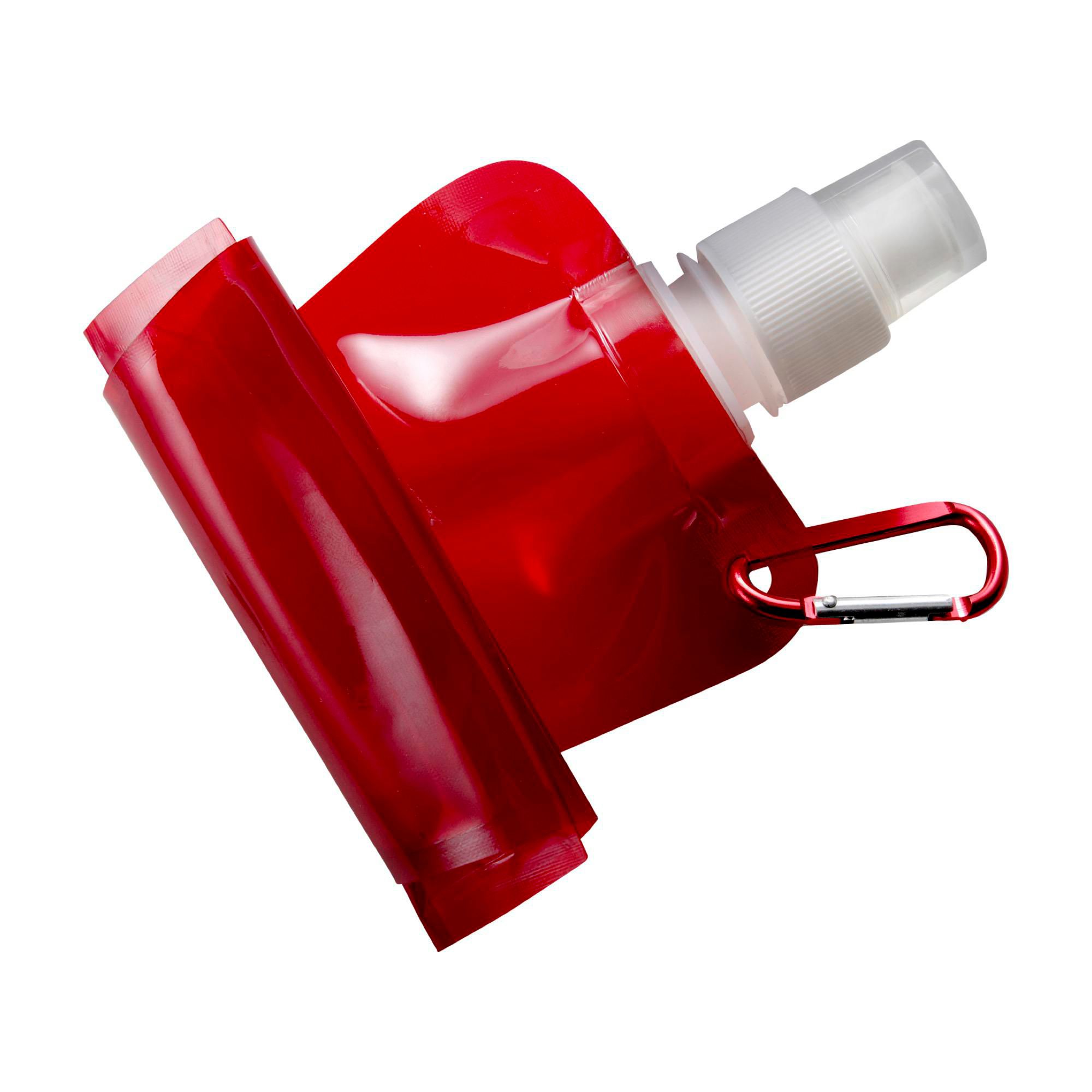 Faltbare Trinkflasche Bailey aus Kunststoff, ca. 400 ml, mit Karabiner