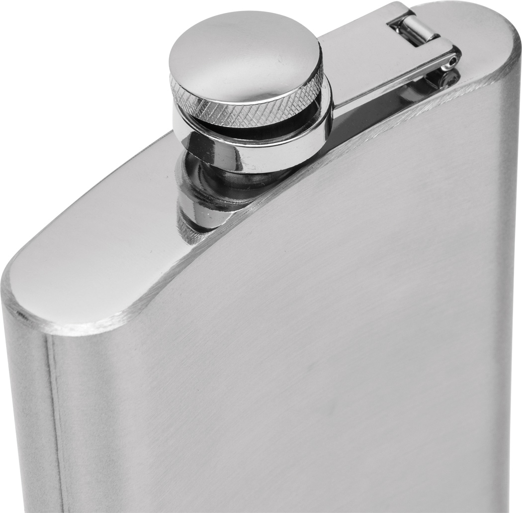 Flachmann-Set GENTLEMAN aus Edelstahl, 7-teilig, ca. 210 ml, bedruckbar