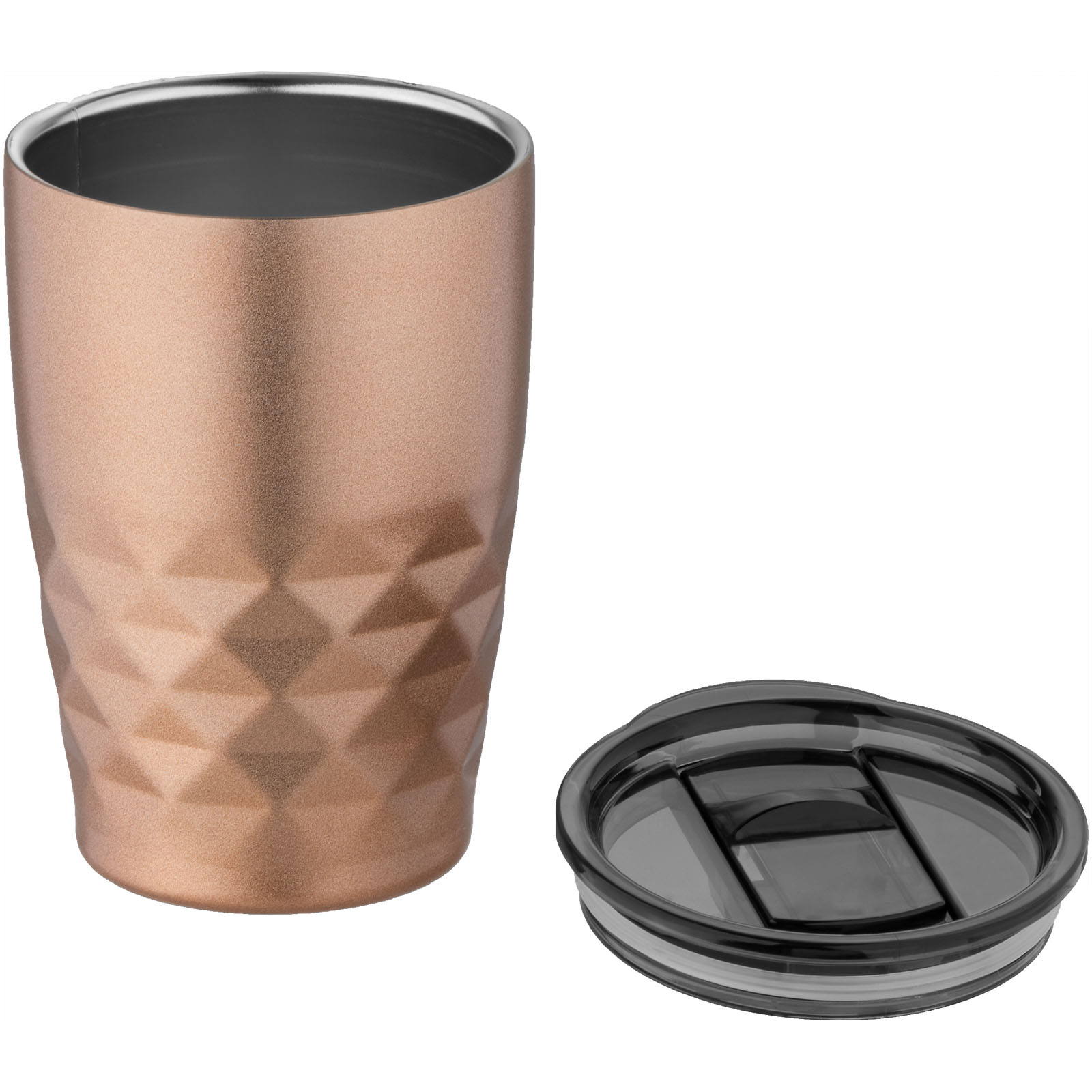 Geo Isolierbecher 350 ml Edelstahl, Kupfer-Vakuum – bedruckbar