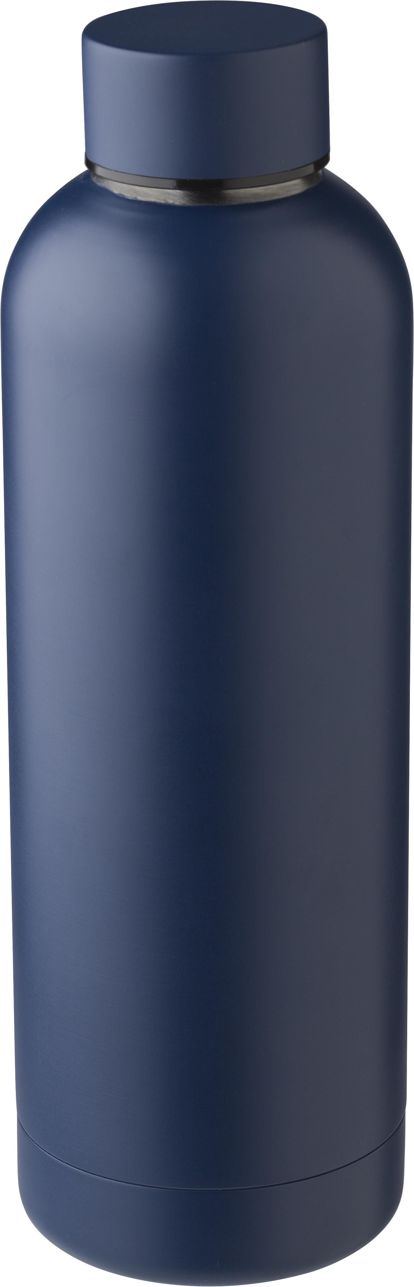 Edelstahl-Trinkflasche recycelt, 500 ml, doppelwandig, bedruckbar
