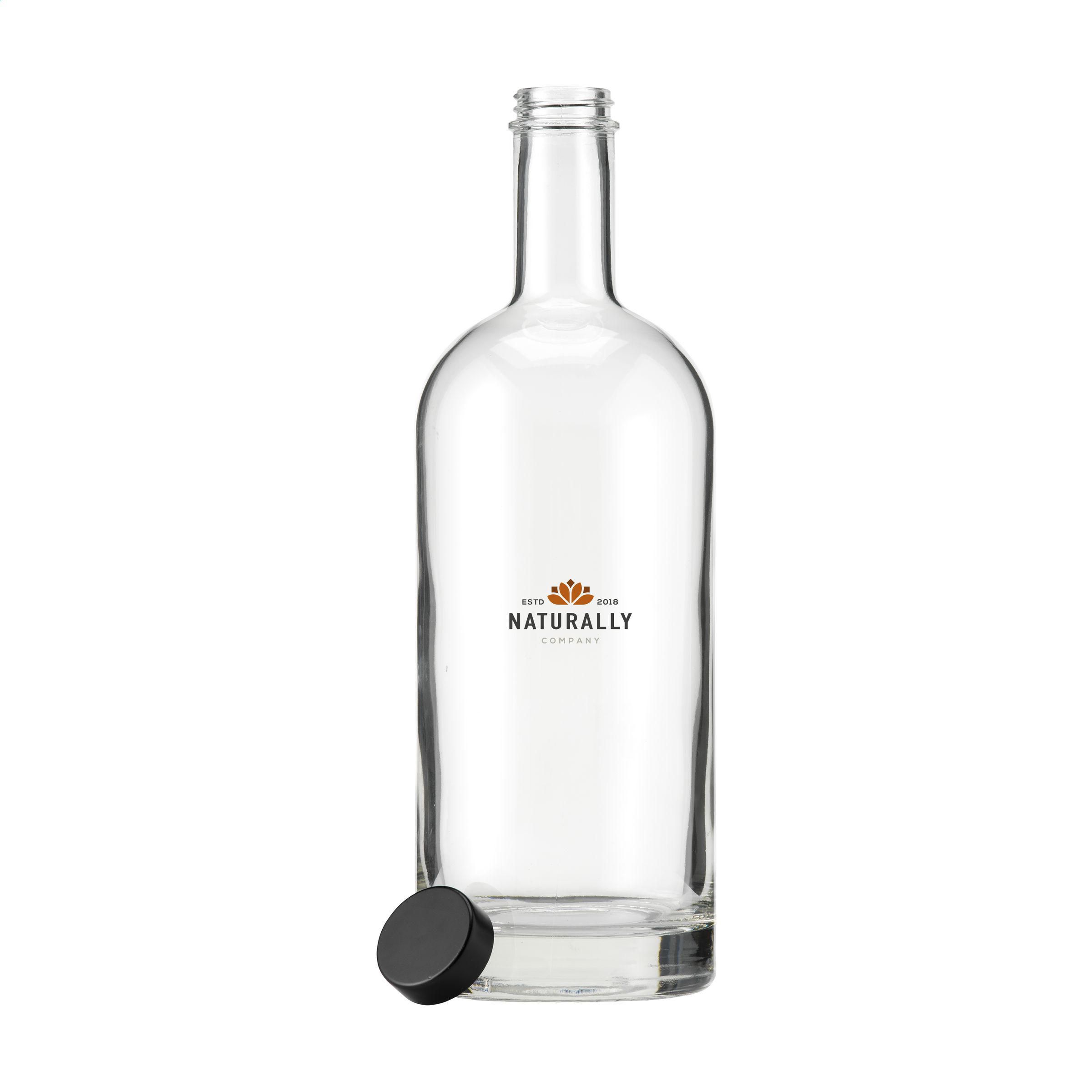 Glasflasche Helsinki 1L mit Schraubverschluss – Werbeflasche bedruckbar