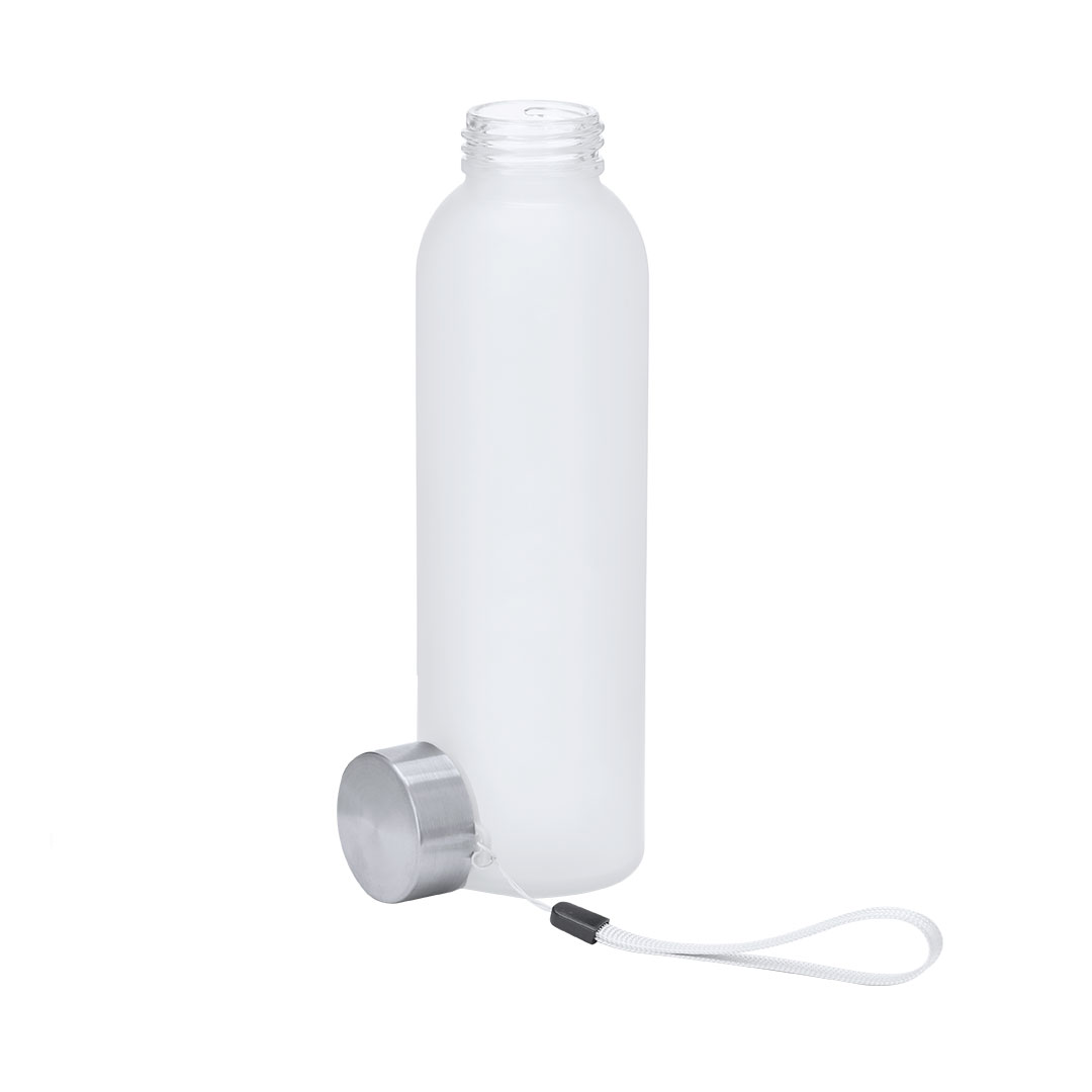 Sublimations-Trinkflasche Stevens 500 ml Glas, Edelstahlverschluss