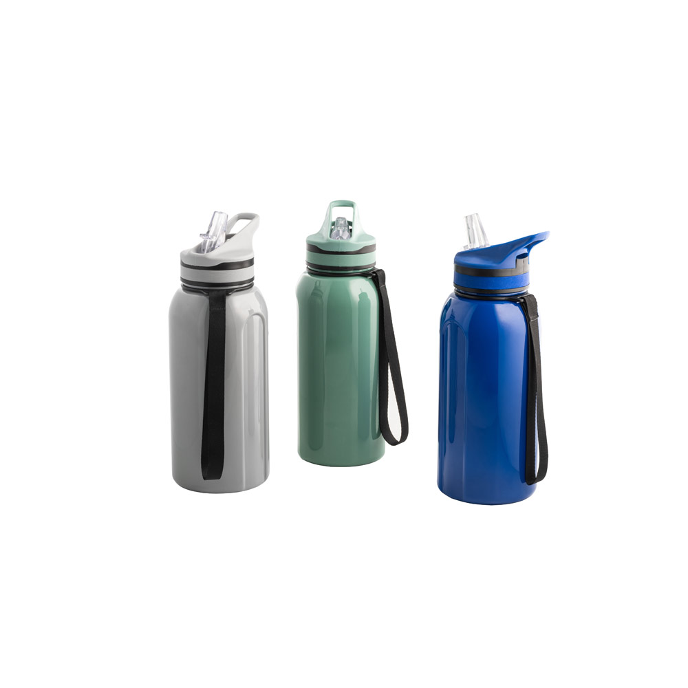 Sportflasche TYSON 1230 ml aus PETG mit Strohhalm, bedruckbar