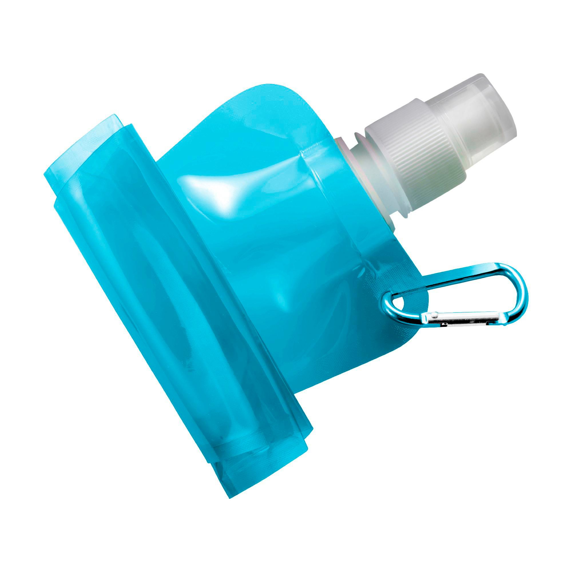 Faltbare Trinkflasche Bailey aus Kunststoff, ca. 400 ml, mit Karabiner