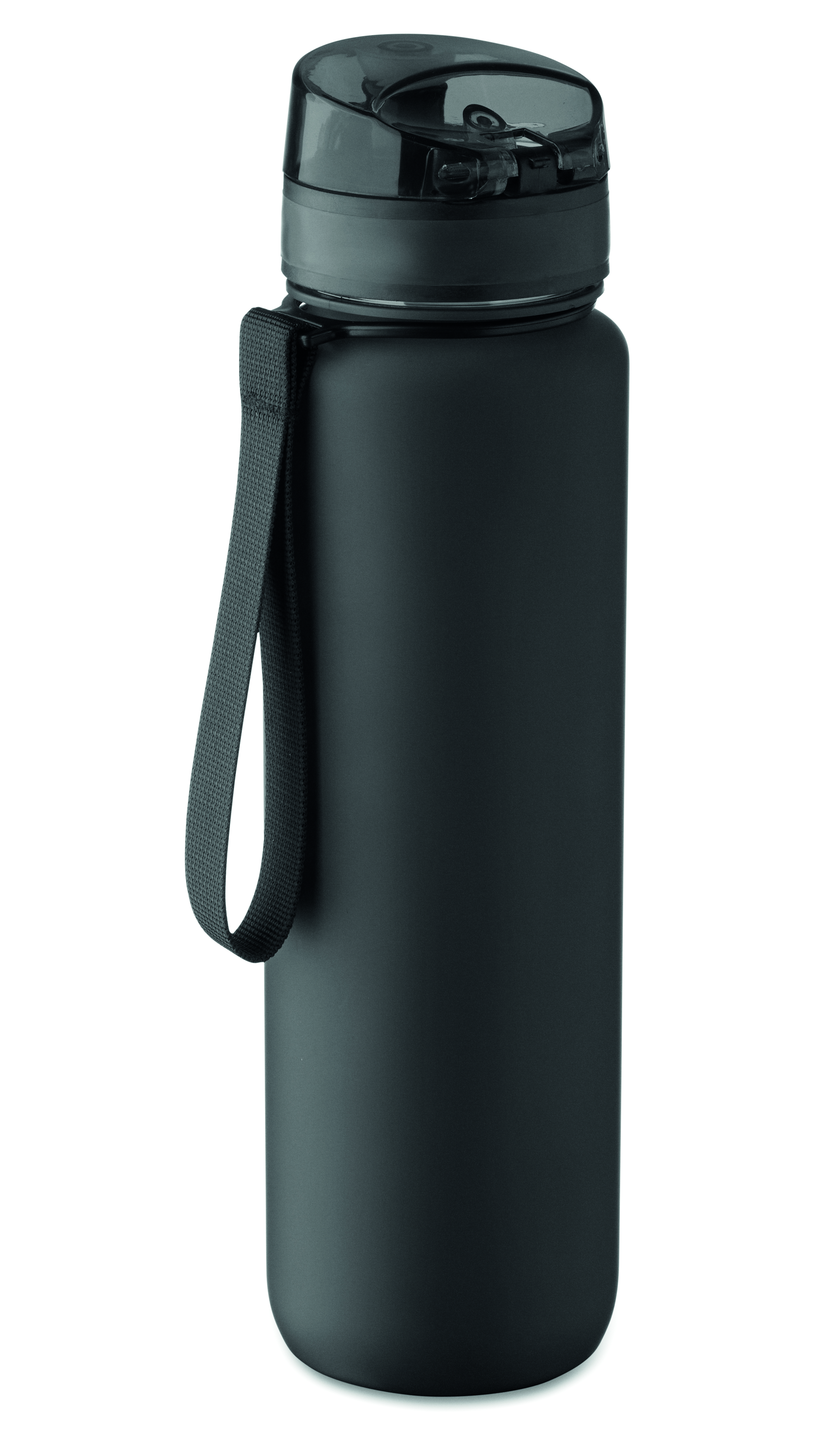 Sport-Trinkflasche RPET 1L ISFORDEN MARK – bedruckbar, mit Trageriemen
