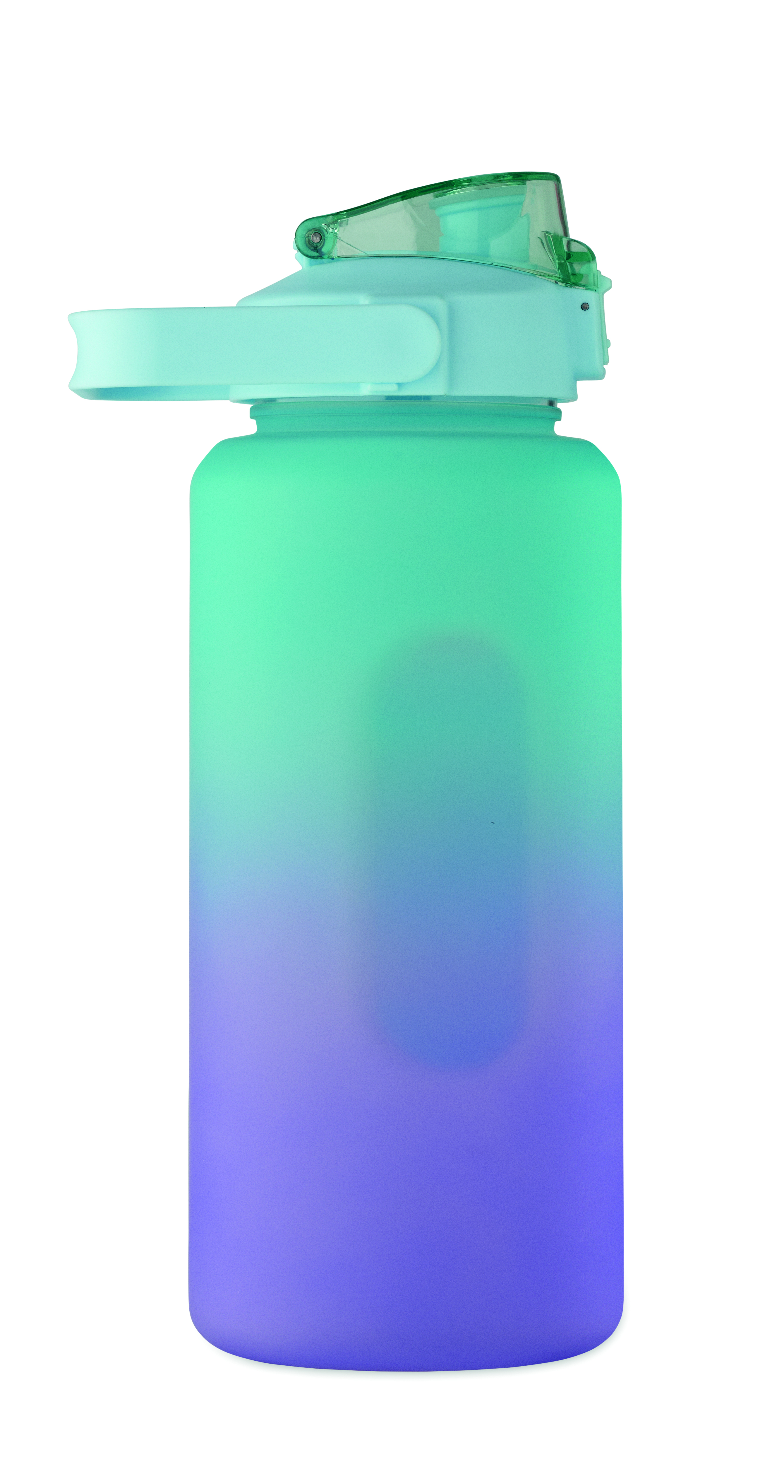 RPET-Trinkflasche 2000ml ACTIVATE MAX mit Trinkhalm & Henkel