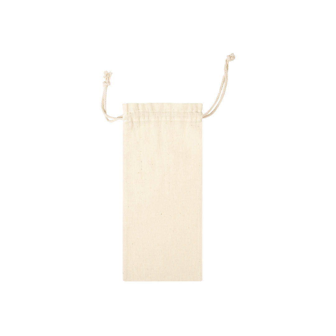 Flaschen-Tasche Marcex aus Baumwolle 12x33 cm – bedruckbar