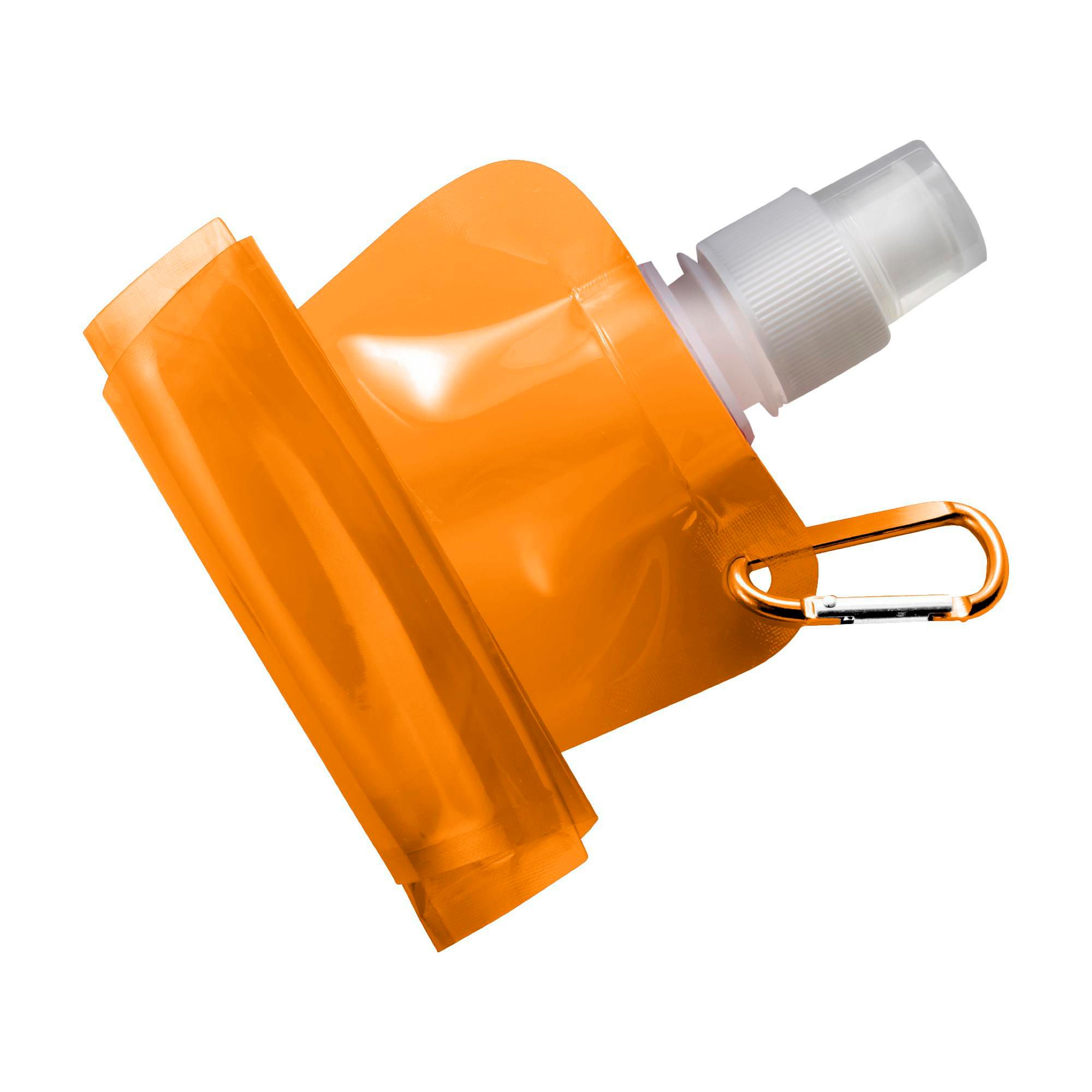 Faltbare Trinkflasche Bailey aus Kunststoff, ca. 400 ml, mit Karabiner