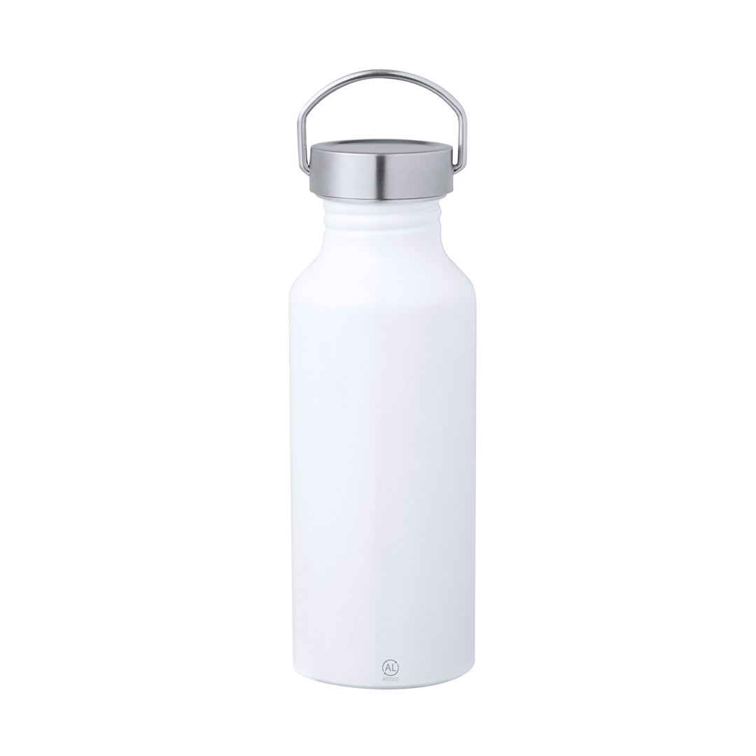 Trinkflasche Zandor 650 ml aus recyceltem Aluminium, GRS-zertifiziert