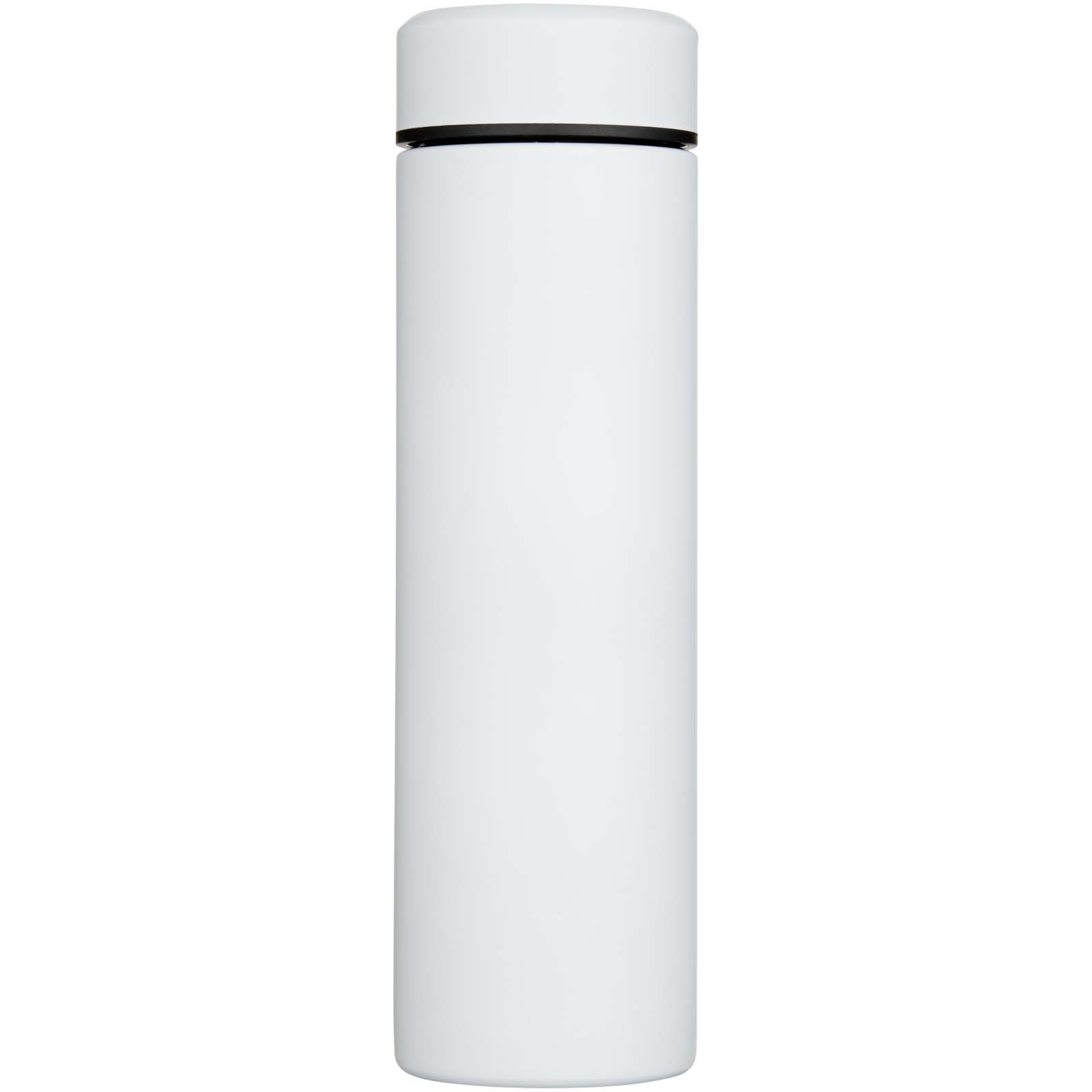 Edelstahl Isolierflasche 450 ml Taylor mit Teesieb – Doppelwand, bedruckbar
