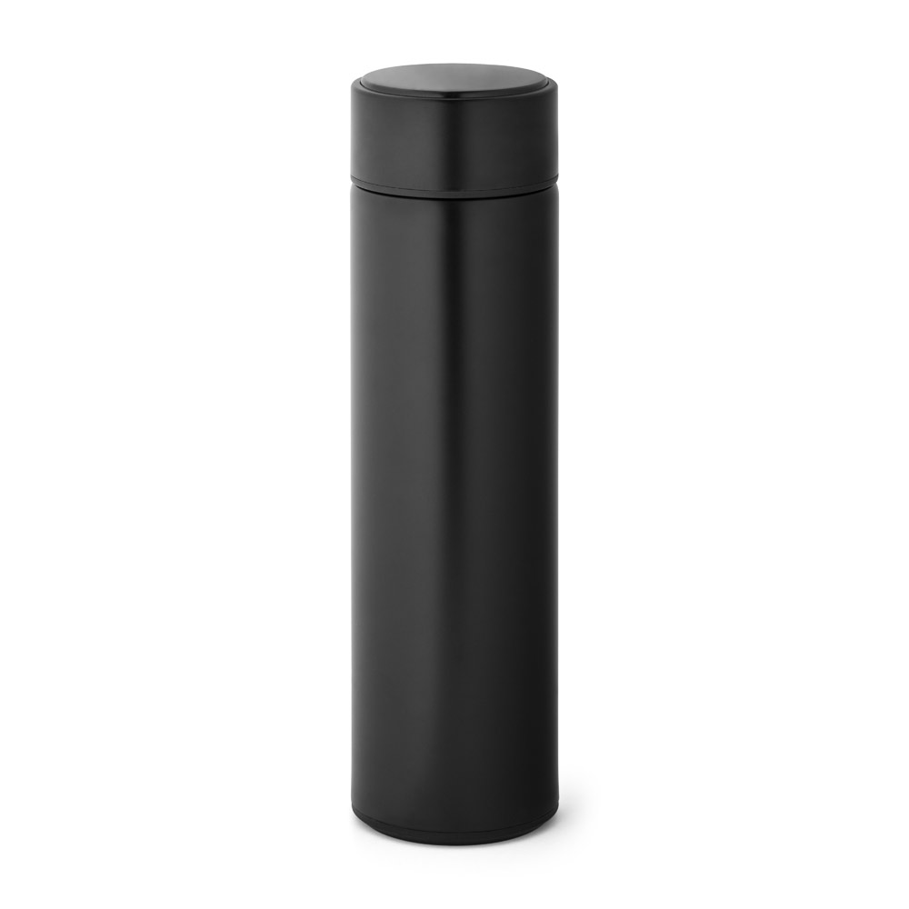 Thermoskanne Edelstahl 470 ml mit Thermometer bedrucken - ROSSI