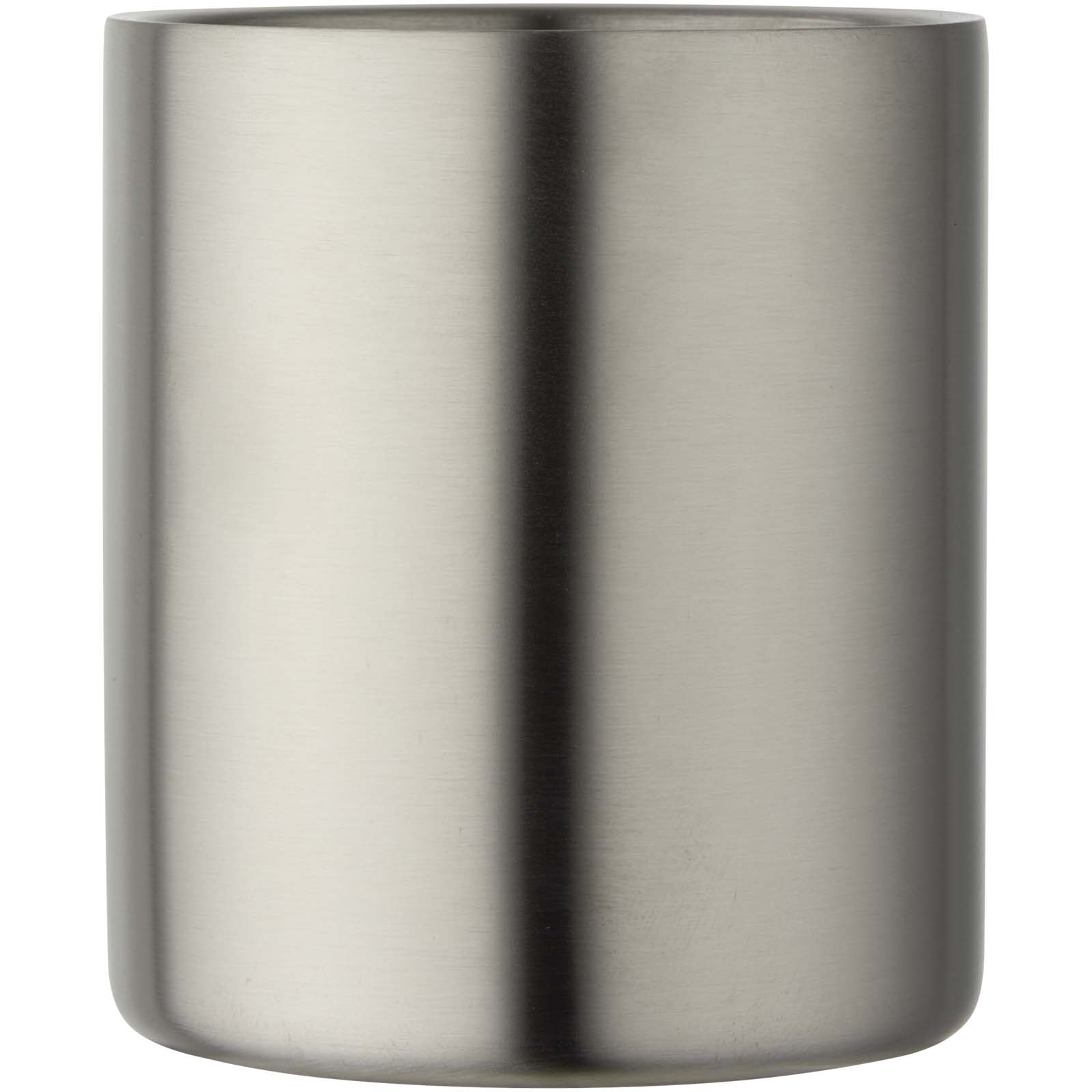 Isolierbecher Alps 200 ml Edelstahl mit Karabinergriff, doppelwandig