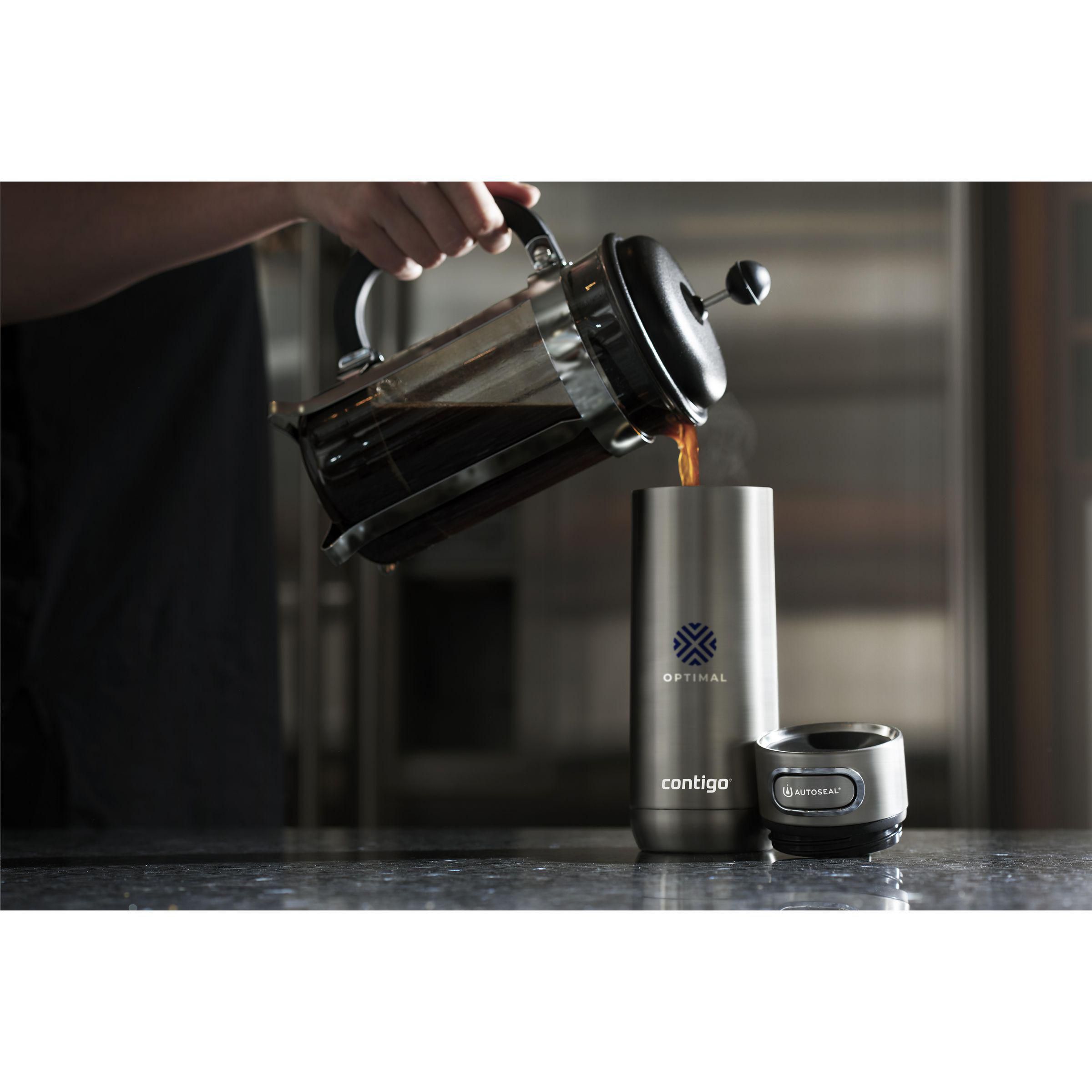 Contigo® Luxe AUTOSEAL® Thermobecher 360 ml, Edelstahl bedruckbar