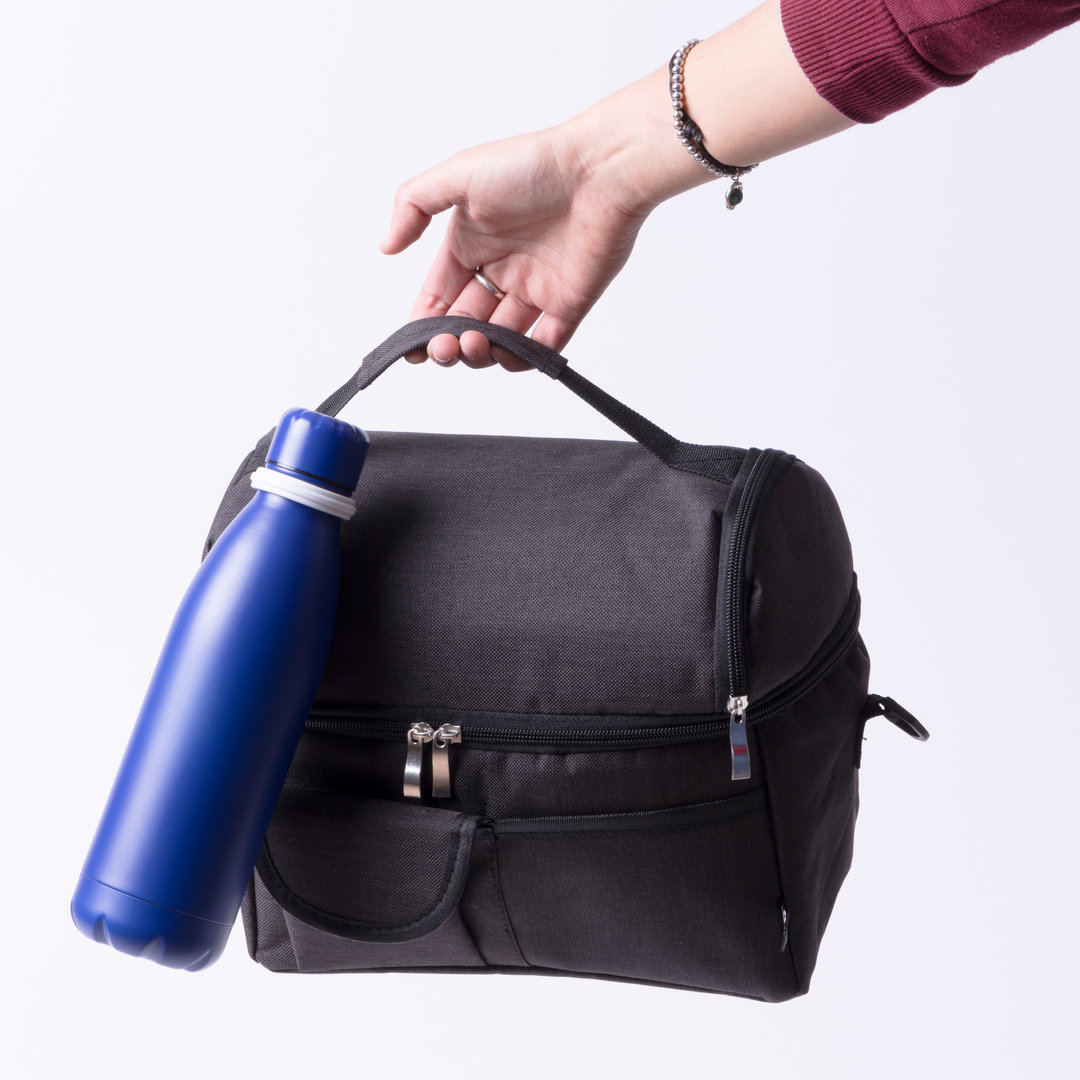 Flaschenhalter Gotan aus Silikon mit Aluminiumkarabiner, bedruckbar