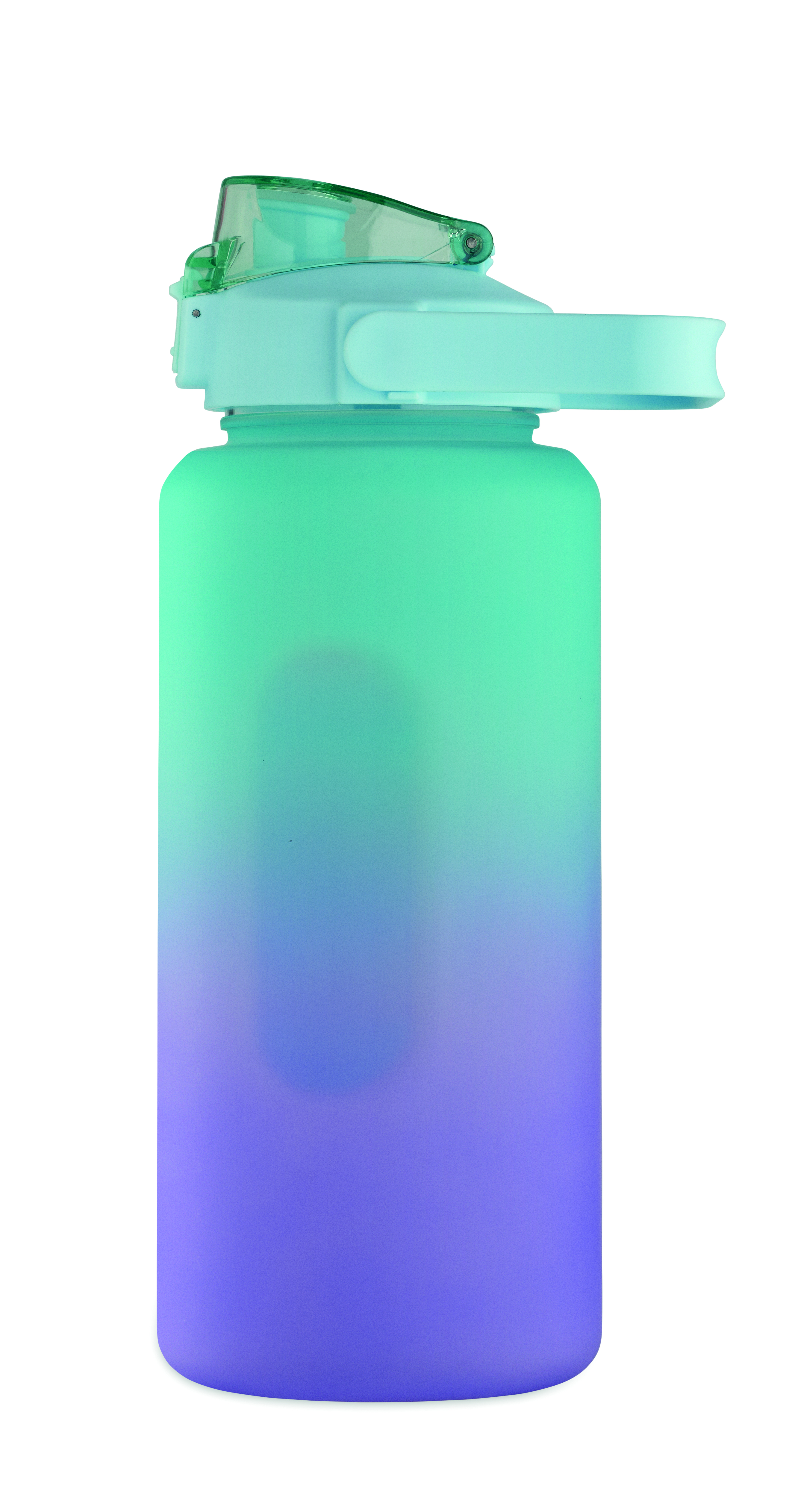 RPET-Trinkflasche 2000ml ACTIVATE MAX mit Trinkhalm & Henkel