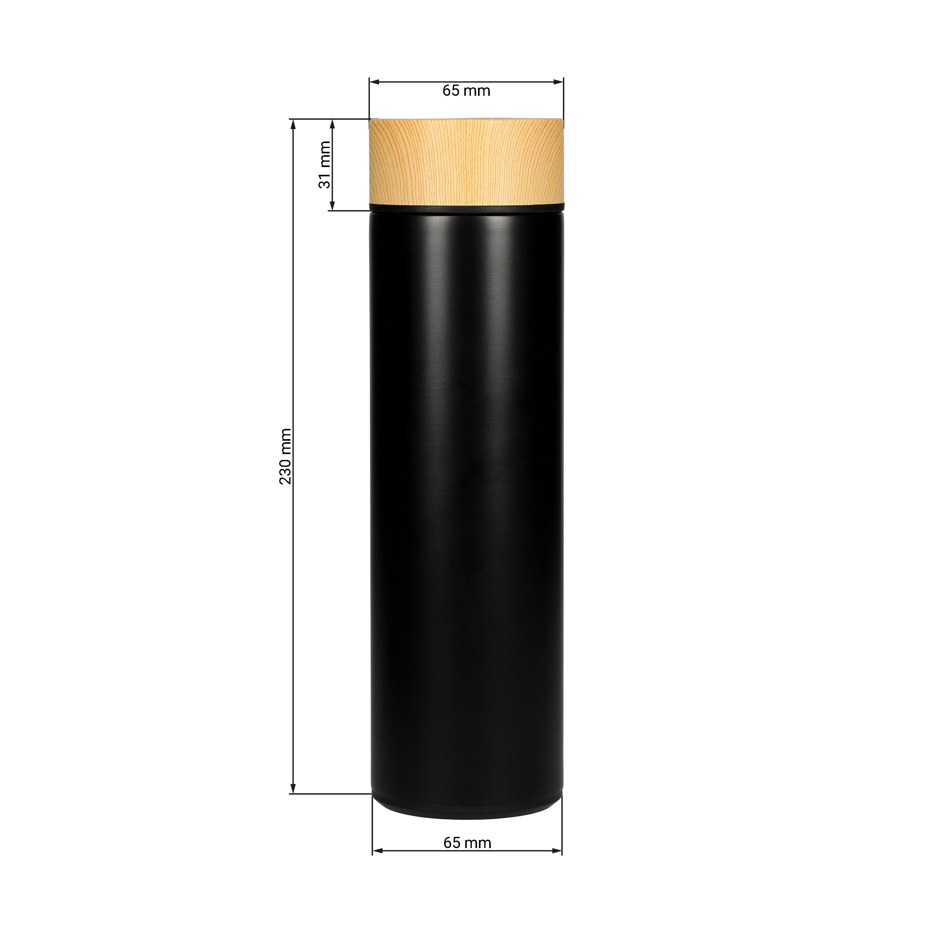 Vakuumflasche Astana 450 ml – Edelstahl Thermosflasche mit Siebeinsatz