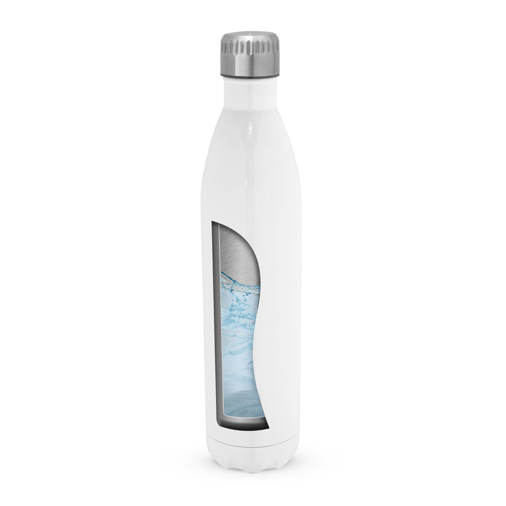 Edelstahl-Sportflasche 1L AMORTI XL für Sublimation, doppelwandig