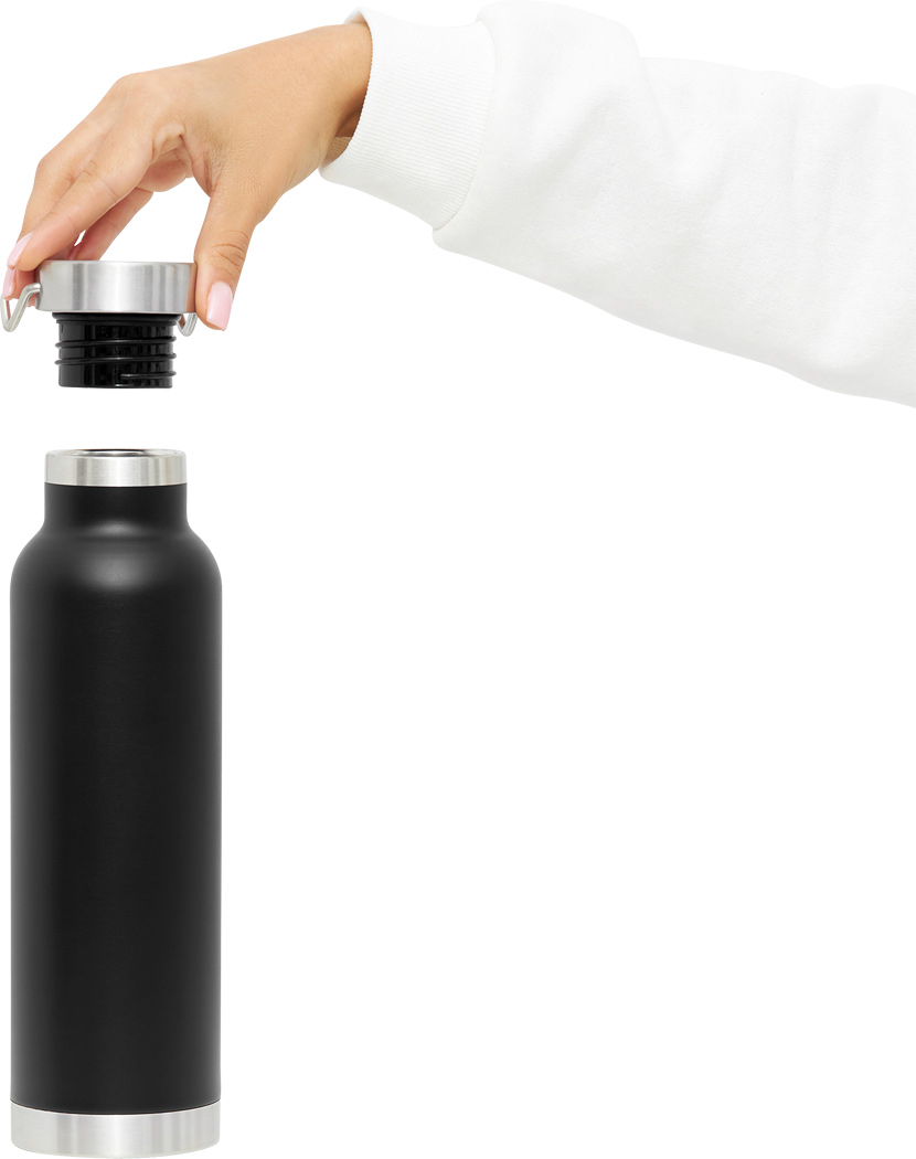 Vakuum-Isolierflasche MILITARY Edelstahl 650 ml – bedruckbar als Werbeartikel
