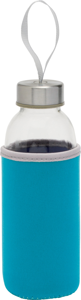 Glas-Trinkflasche TAKE WELL 450 ml mit Schutzhülle, bedruckbar