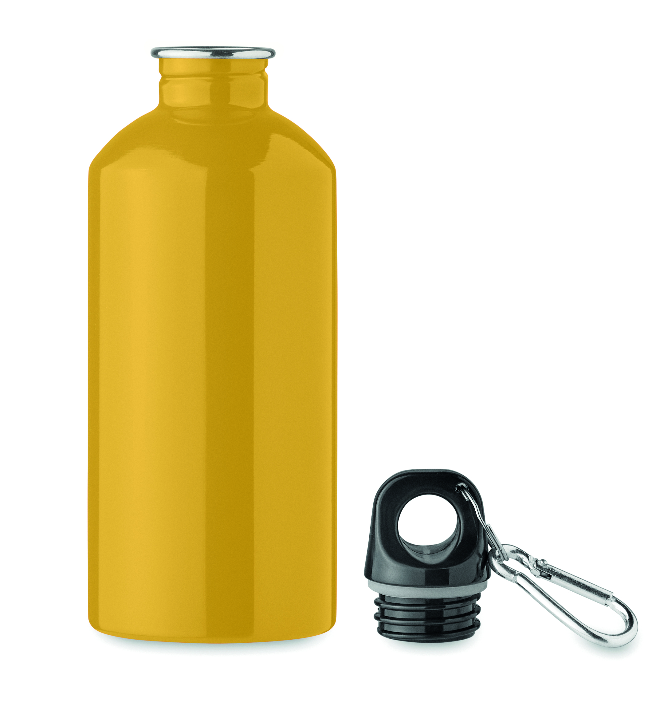 Trinkflasche Edelstahl 500 ml REMID MOSS mit Karabiner, bedruckbar