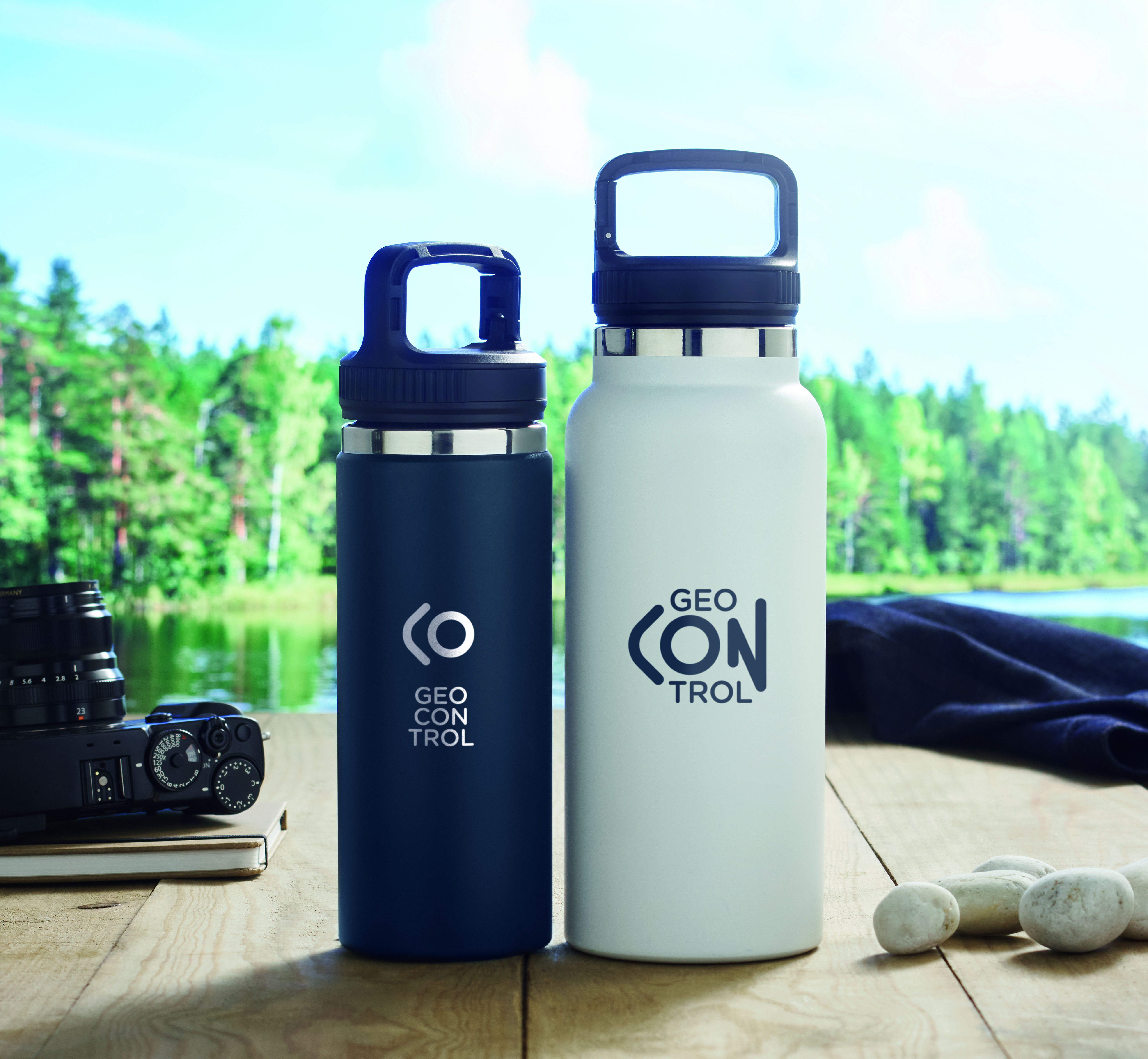 Isolierflasche Edelstahl 970 ml CLEO LARGE – doppelwandig bedruckbar
