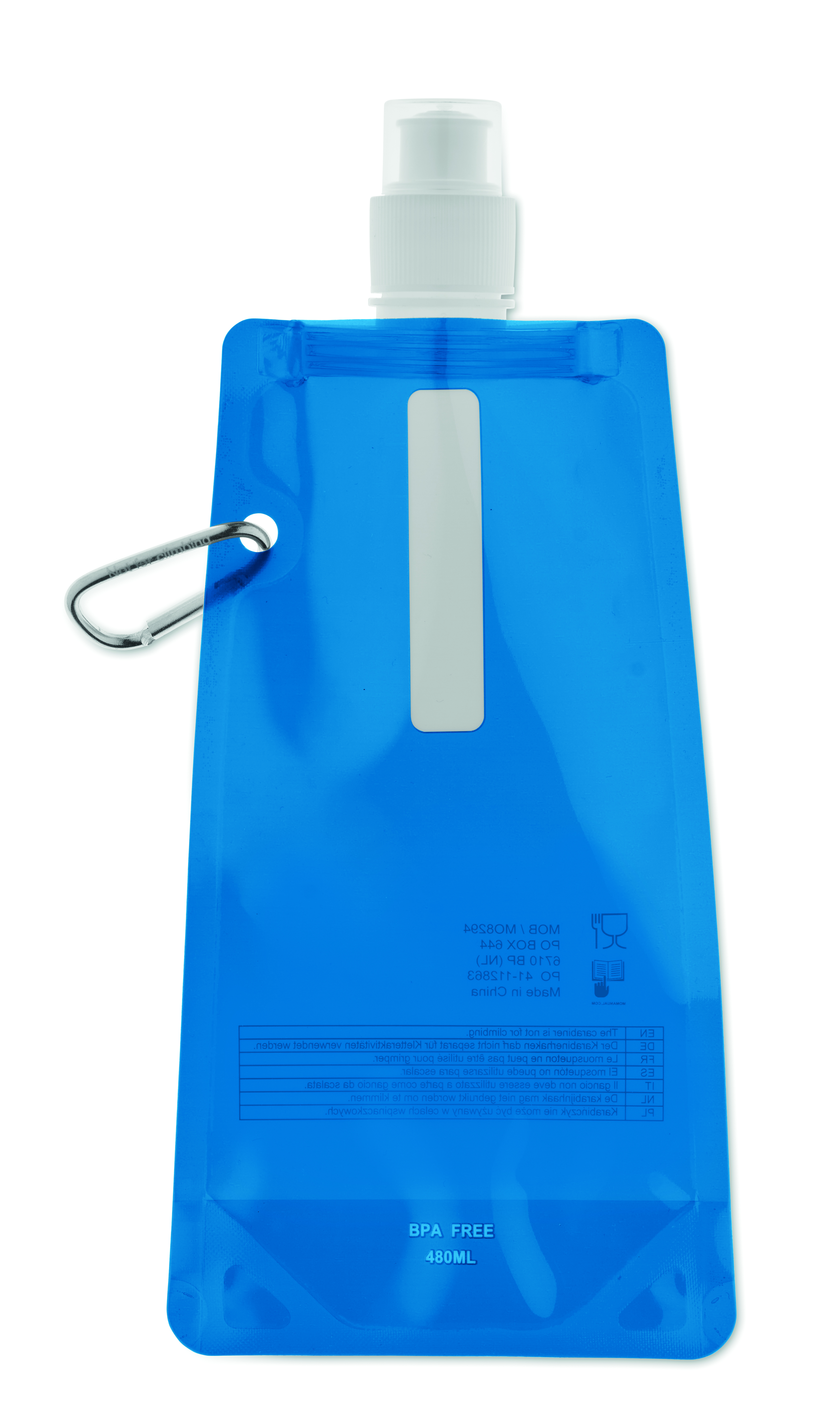 Transparent blau