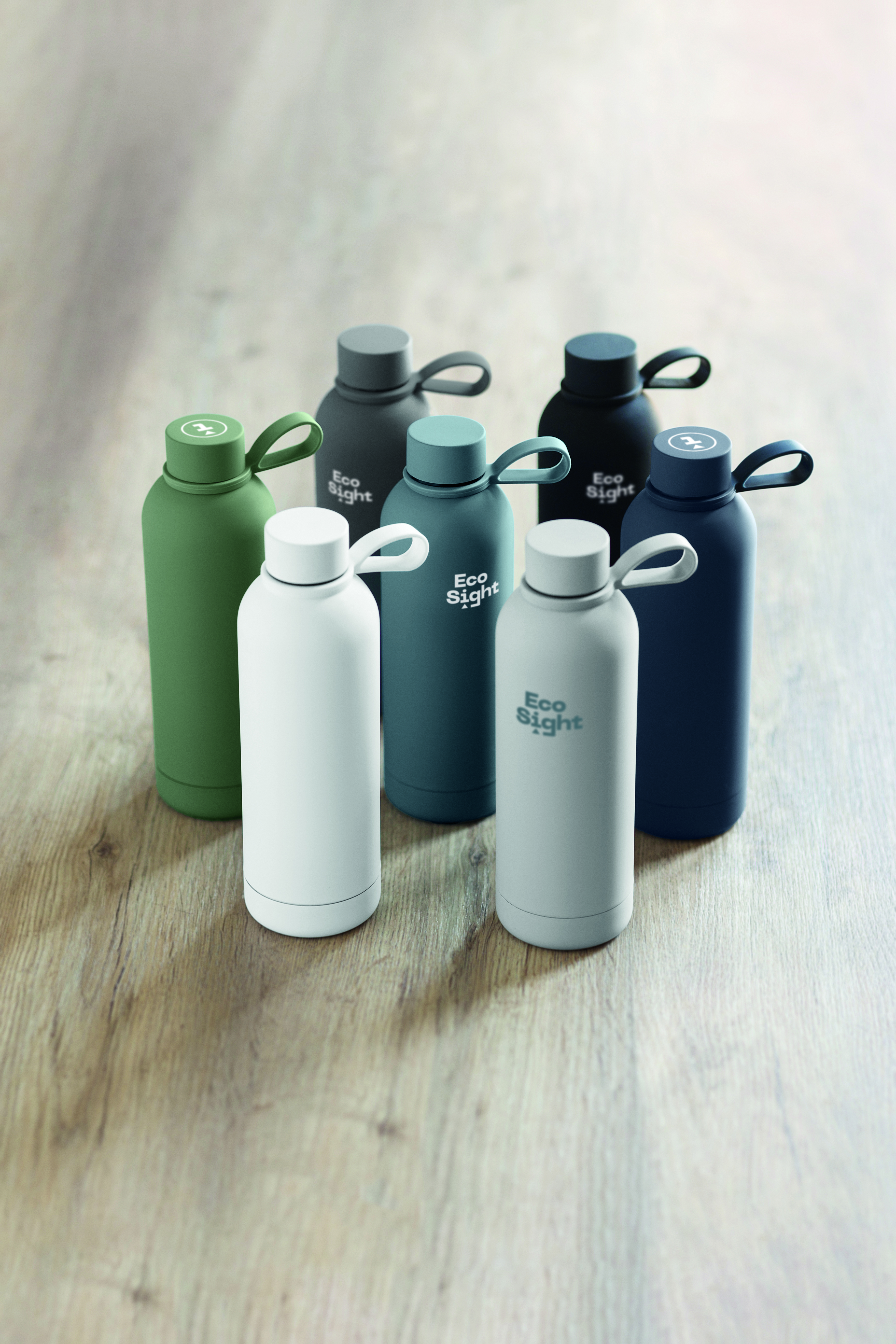 Isolierflasche EMERALD 500 ml – doppelwandig, Edelstahl, bedruckbar