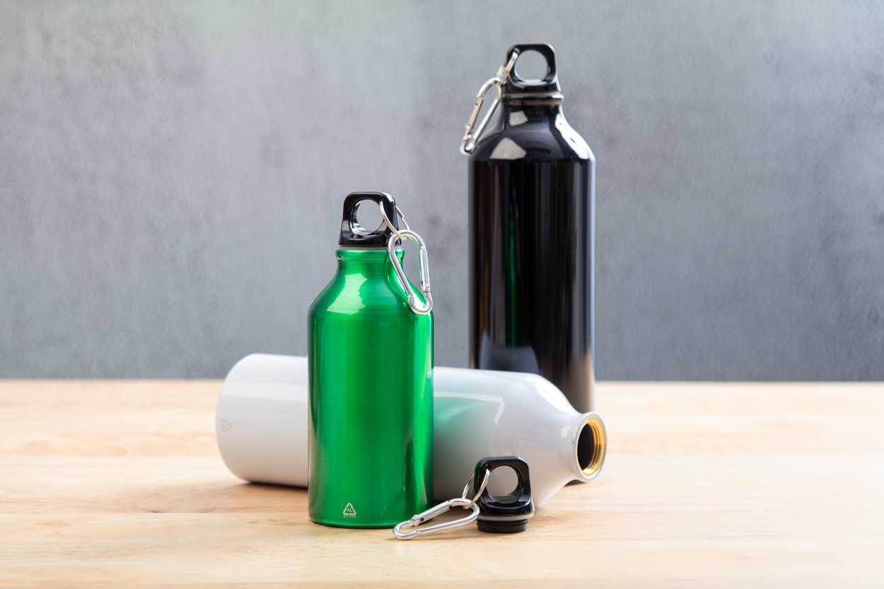 Trinkflasche Raluto XL aus recyceltem Aluminium, 750 ml, bedruckbar