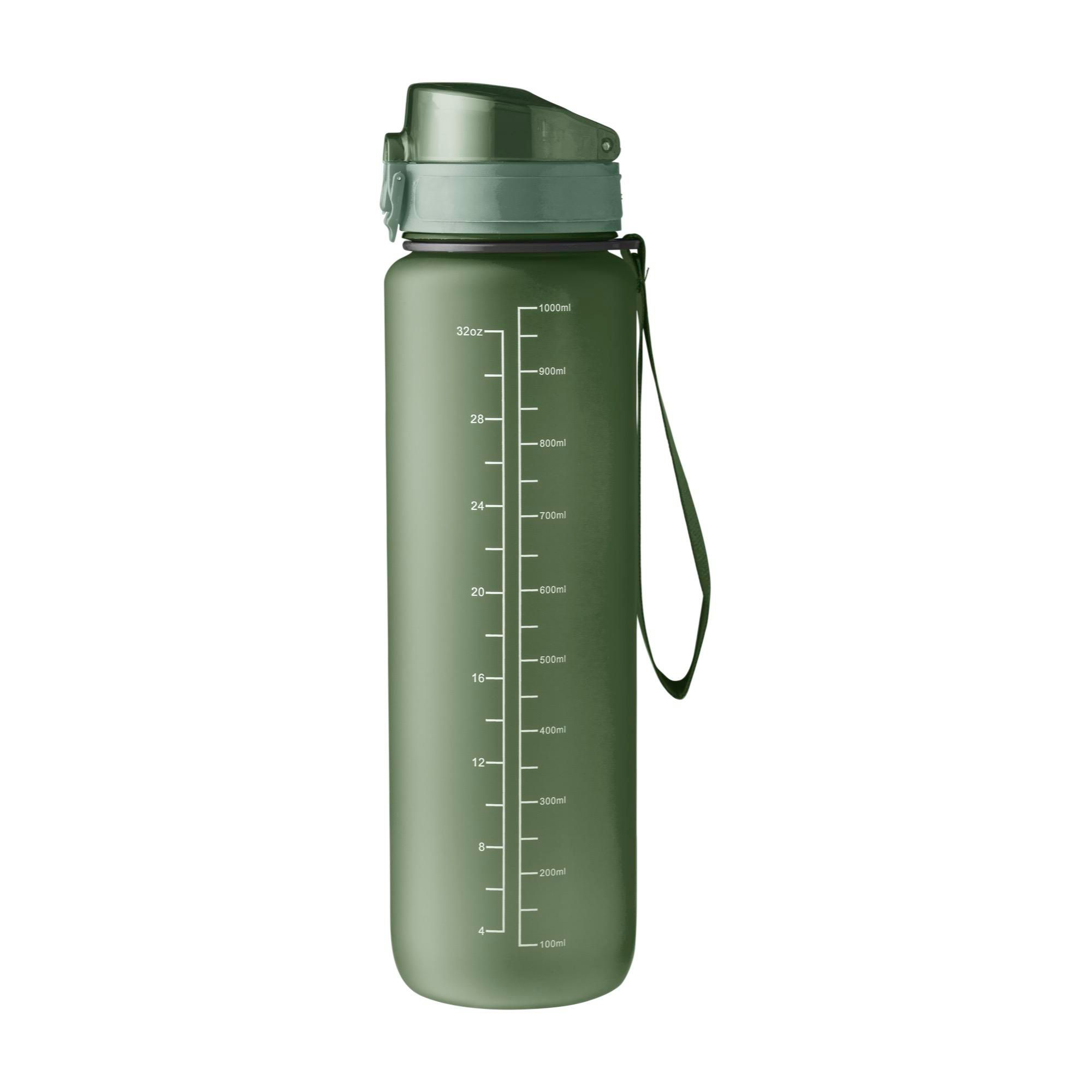 rPET-Trinkflasche Brinley 1000 ml – auslaufsicher, bedruckbar als Werbeartikel