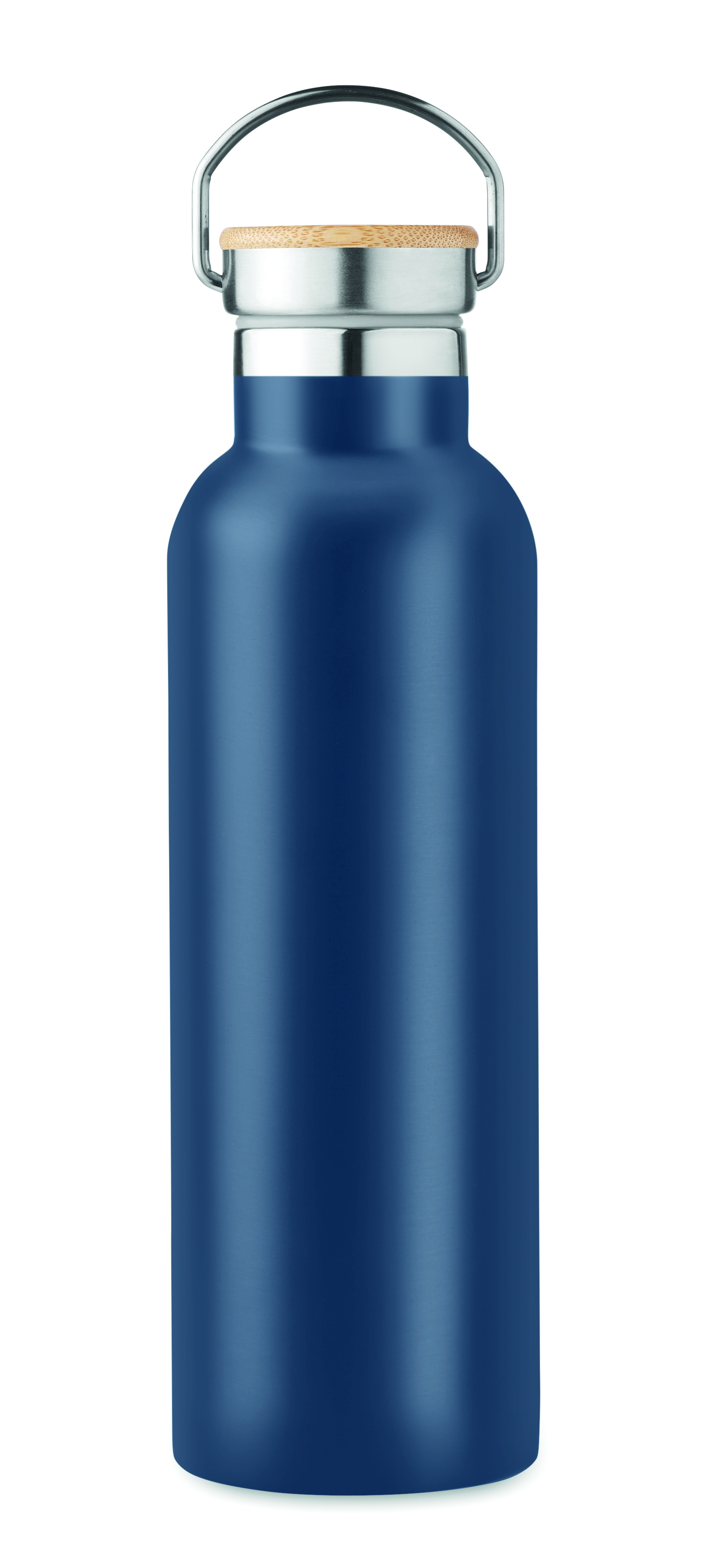 Isolierflasche 750 ml HELSINKI - Edelstahl, doppelwandig, Bambusdeckel