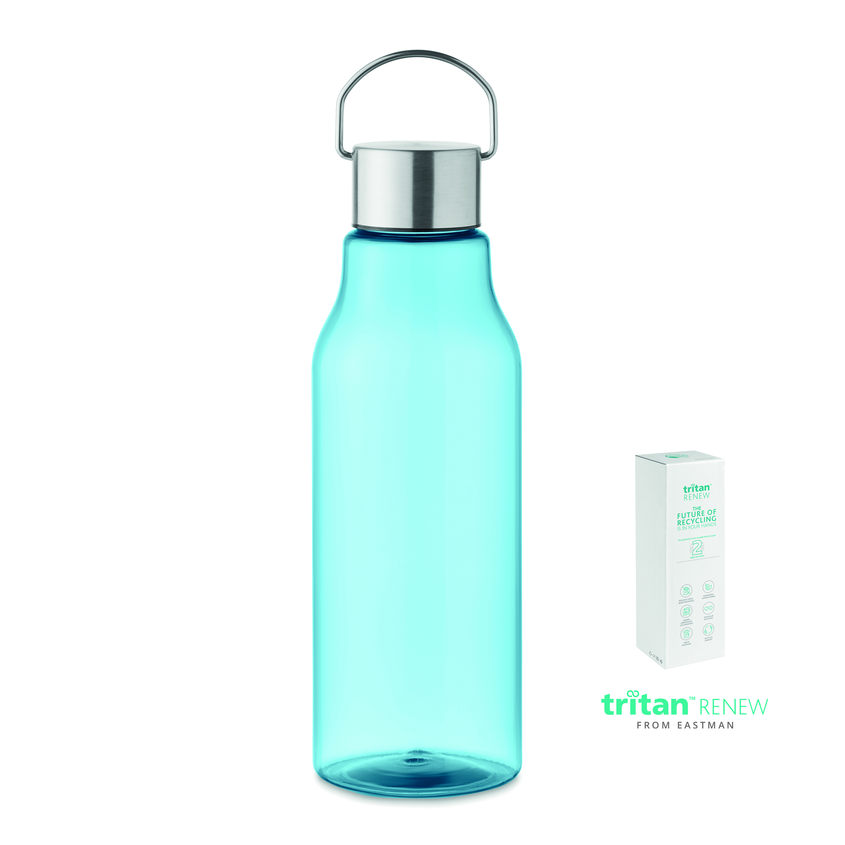 Transparent blau