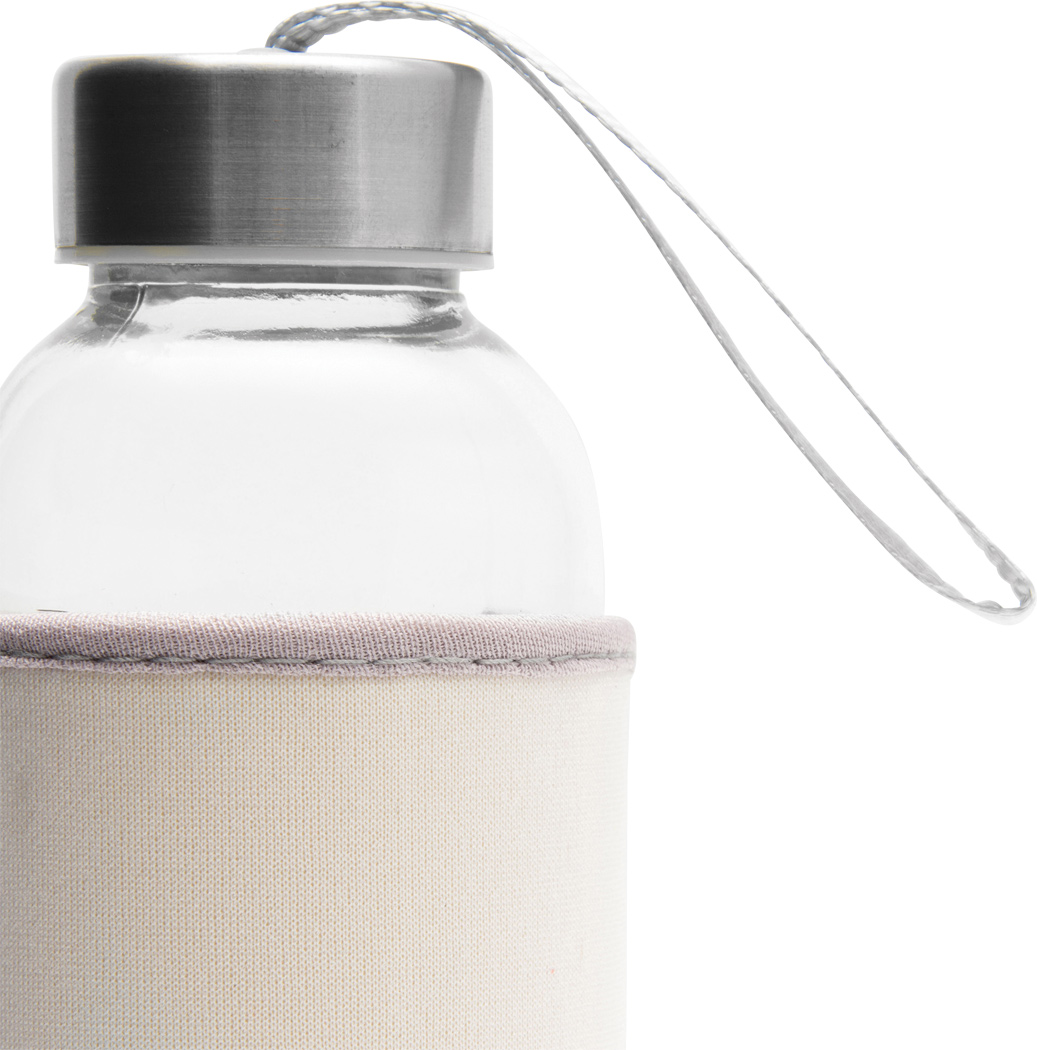 Glas-Trinkflasche TAKE WELL 450 ml mit Schutzhülle, bedruckbar