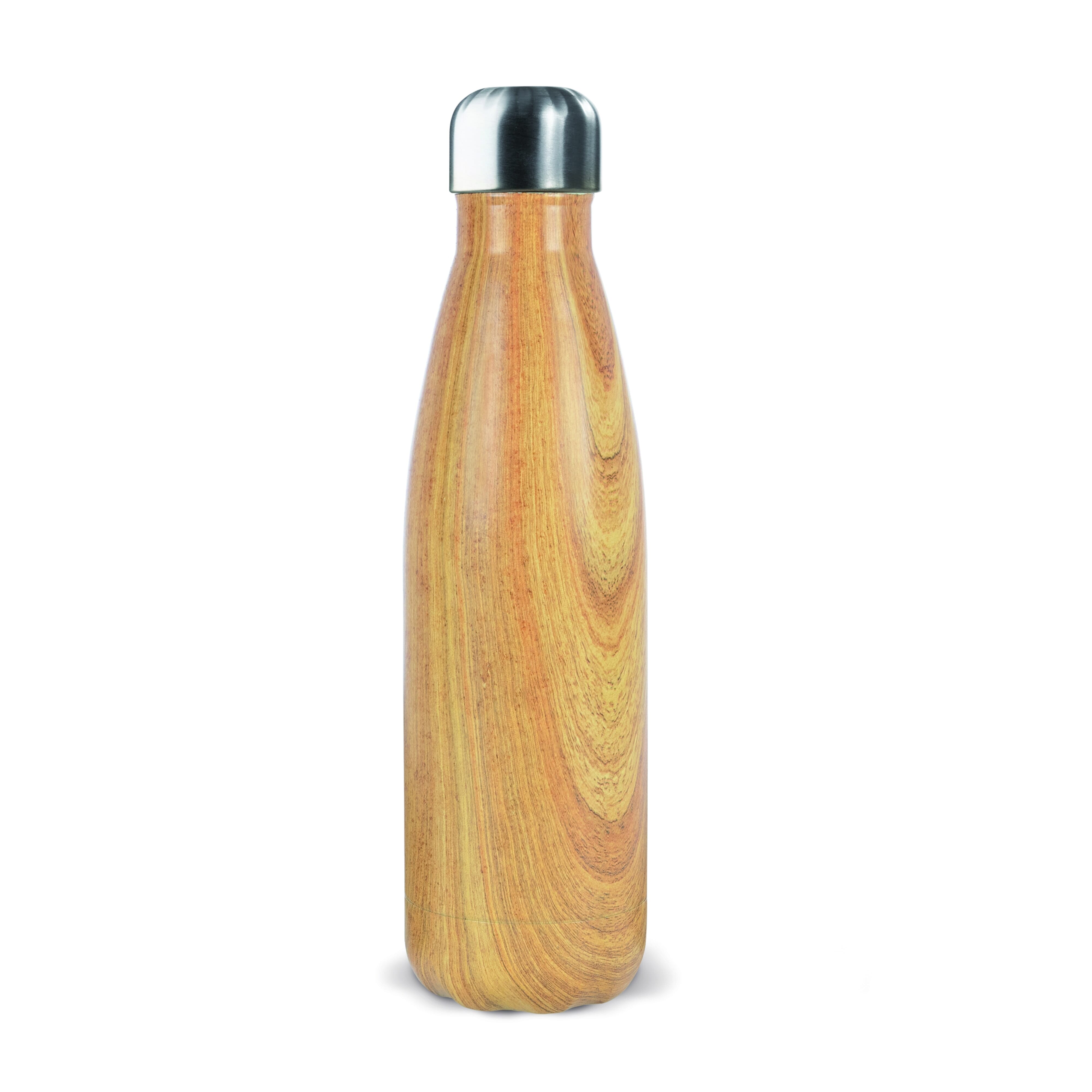 Edelstahl Trinkflasche Swing Holz Edition 500ml - doppelwandig
