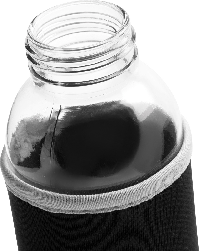 Glas-Trinkflasche TAKE WELL 450 ml mit Schutzhülle, bedruckbar