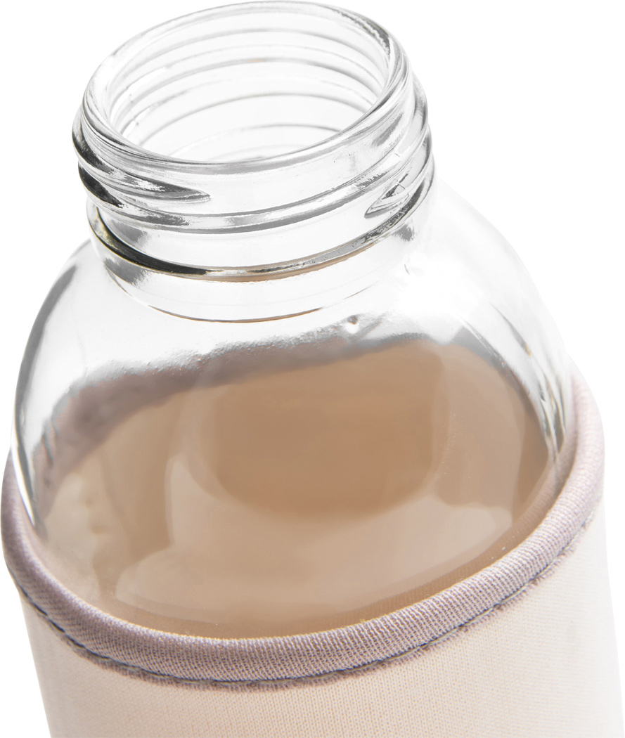 Glas-Trinkflasche TAKE WELL 450 ml mit Schutzhülle, bedruckbar