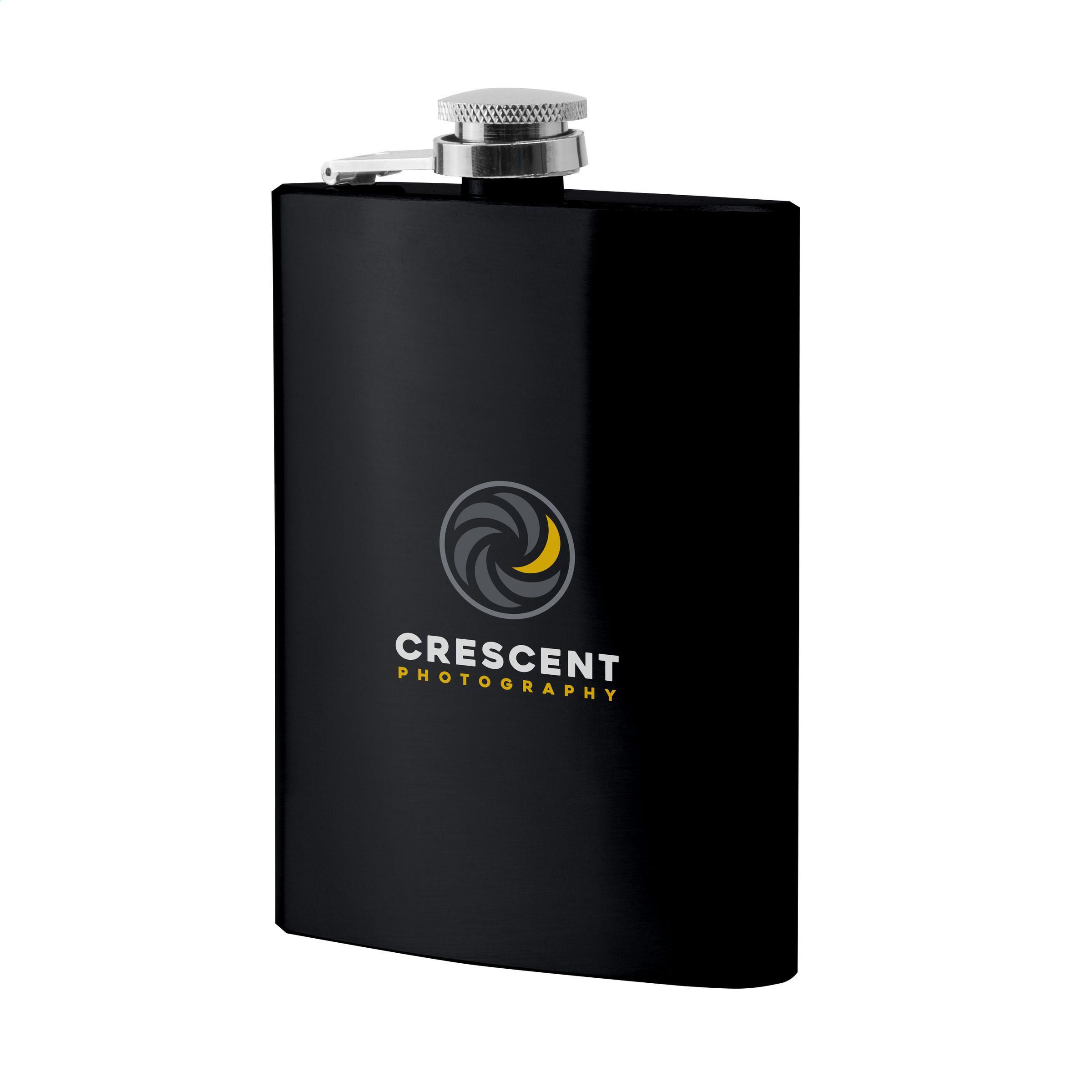 Flachmann HipFlask 200 ml Edelstahl, gebürstet – bedruckbar