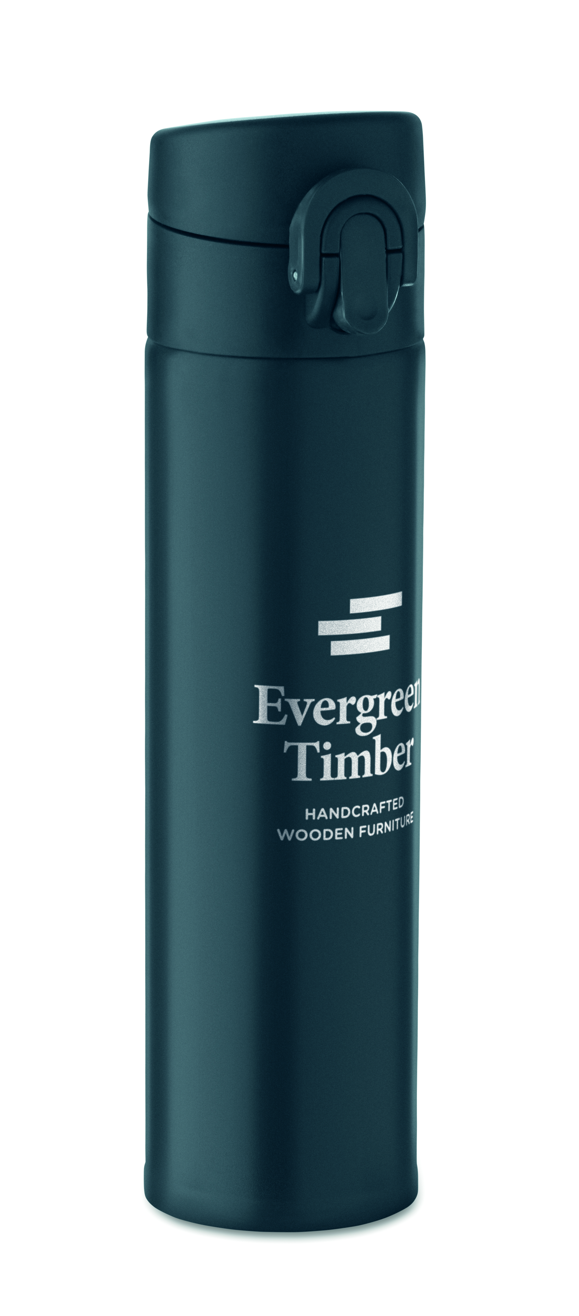 Doppelwandige Trinkflasche 300 ml aus recyceltem Edelstahl, bedruckbar