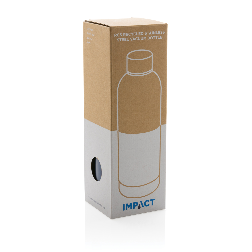 Impact Vakuumflasche 500 ml recycelter Edelstahl RCS – bedruckbar