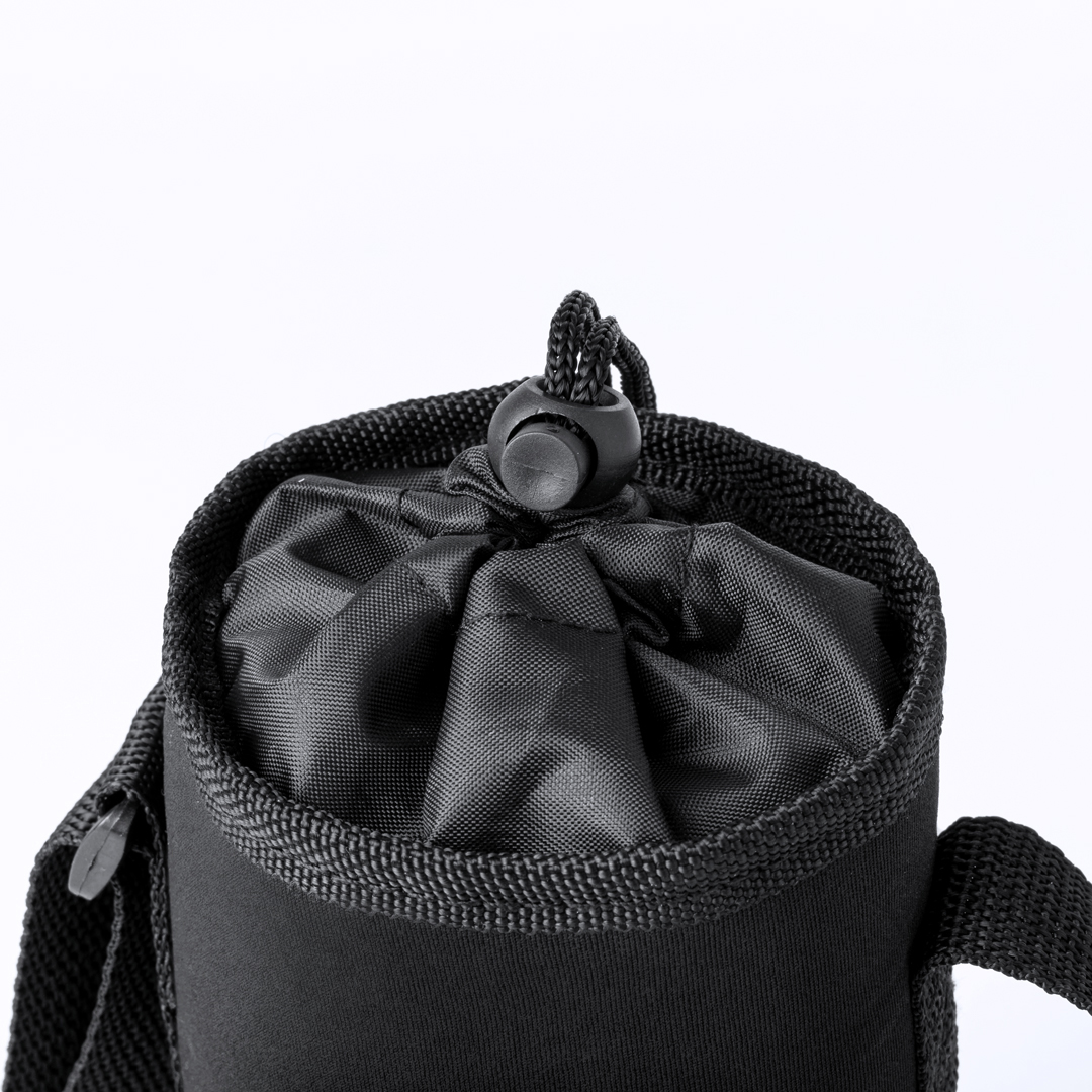Flaschenhalter Rafle aus Softshell – mit Schultergurt, bedruckbar