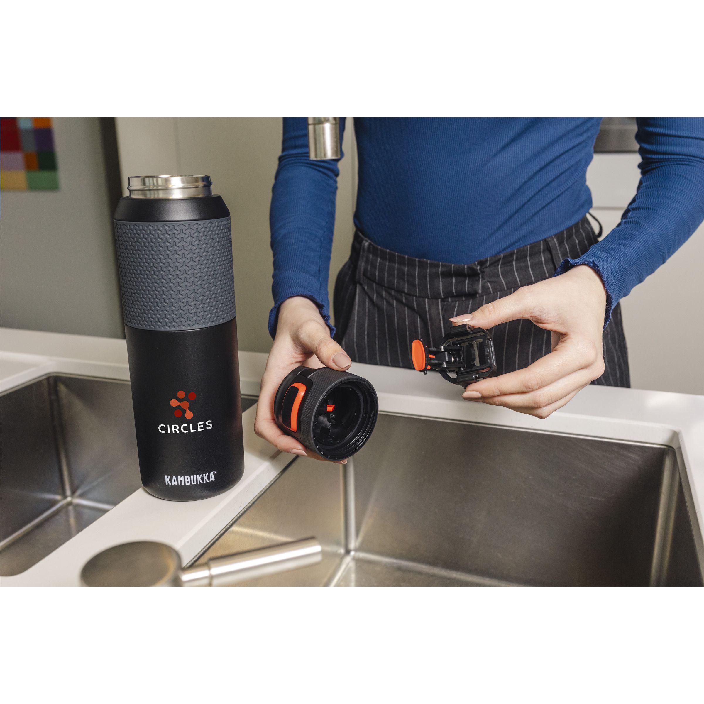 Kambukka® Elton Edelstahl-Trinkflasche 1 L, isoliert, bedruckbar