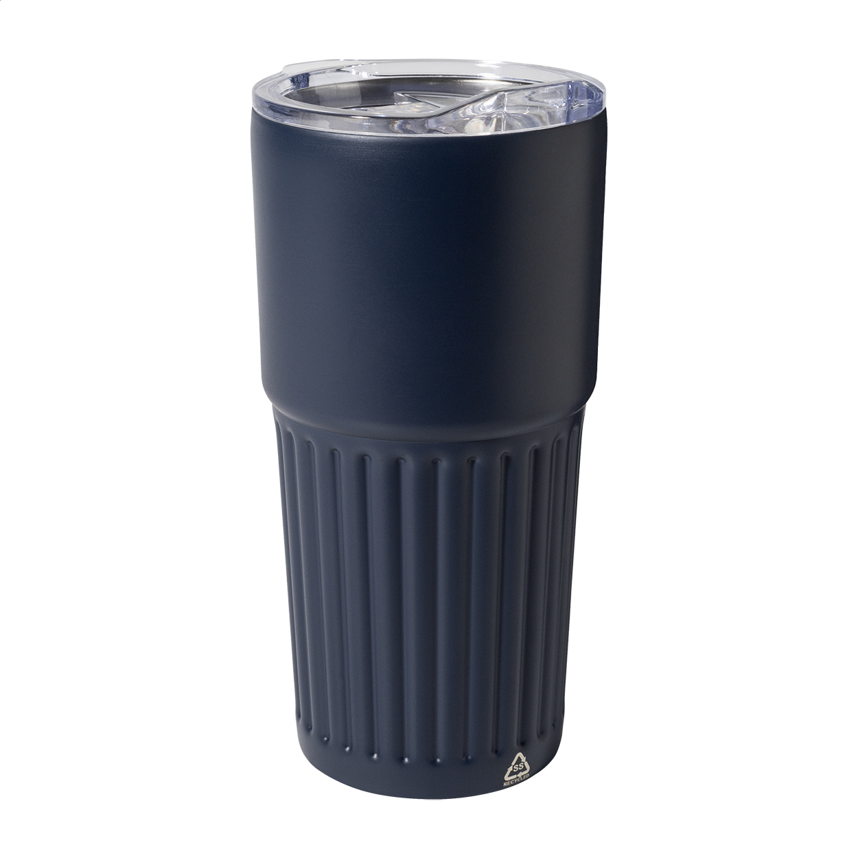 Thermobecher Streaky Tall 600 ml, recycelter Edelstahl, bedruckbar