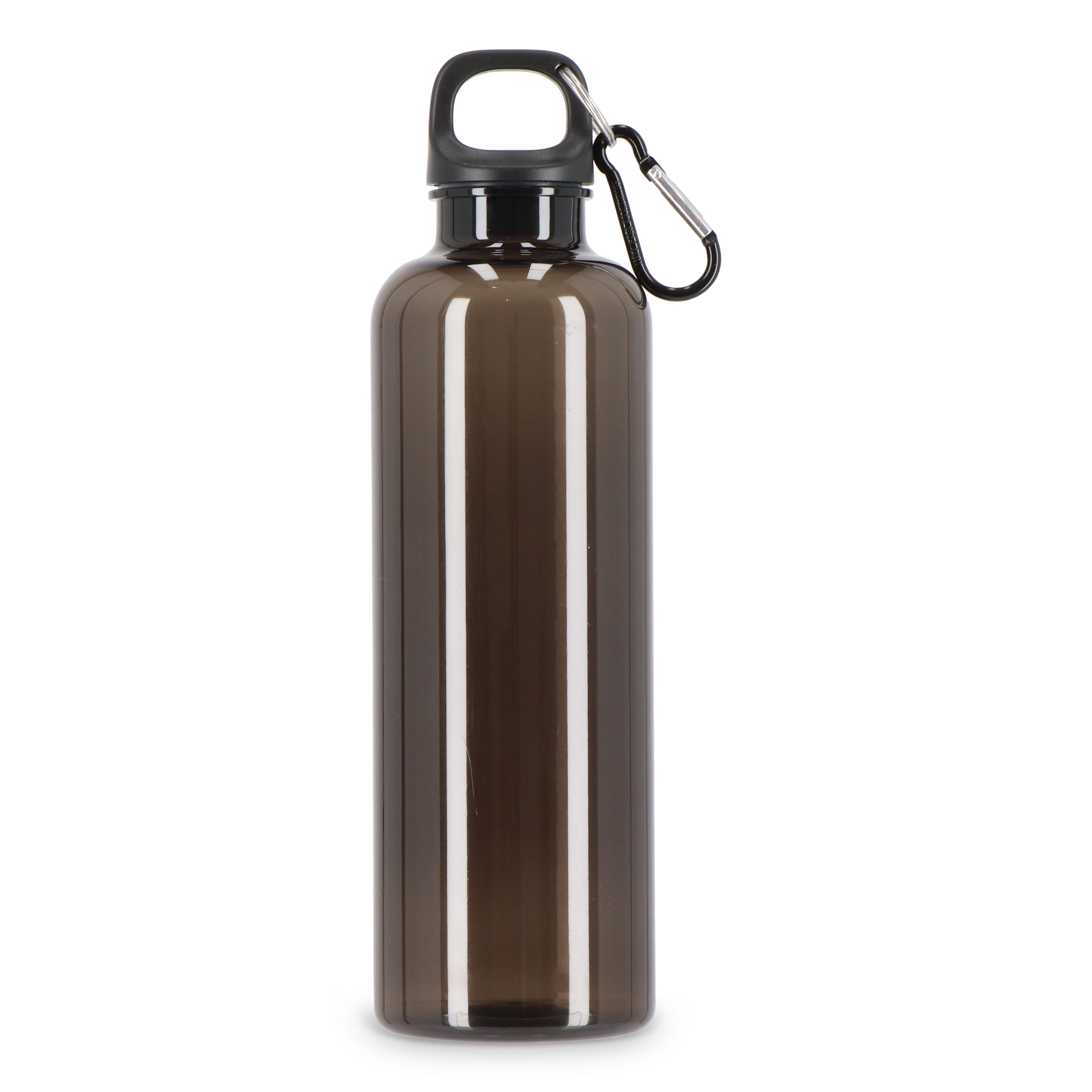 Trinkflasche R-PET 750 ml mit Karabiner – bedruckbar als Werbeartikel