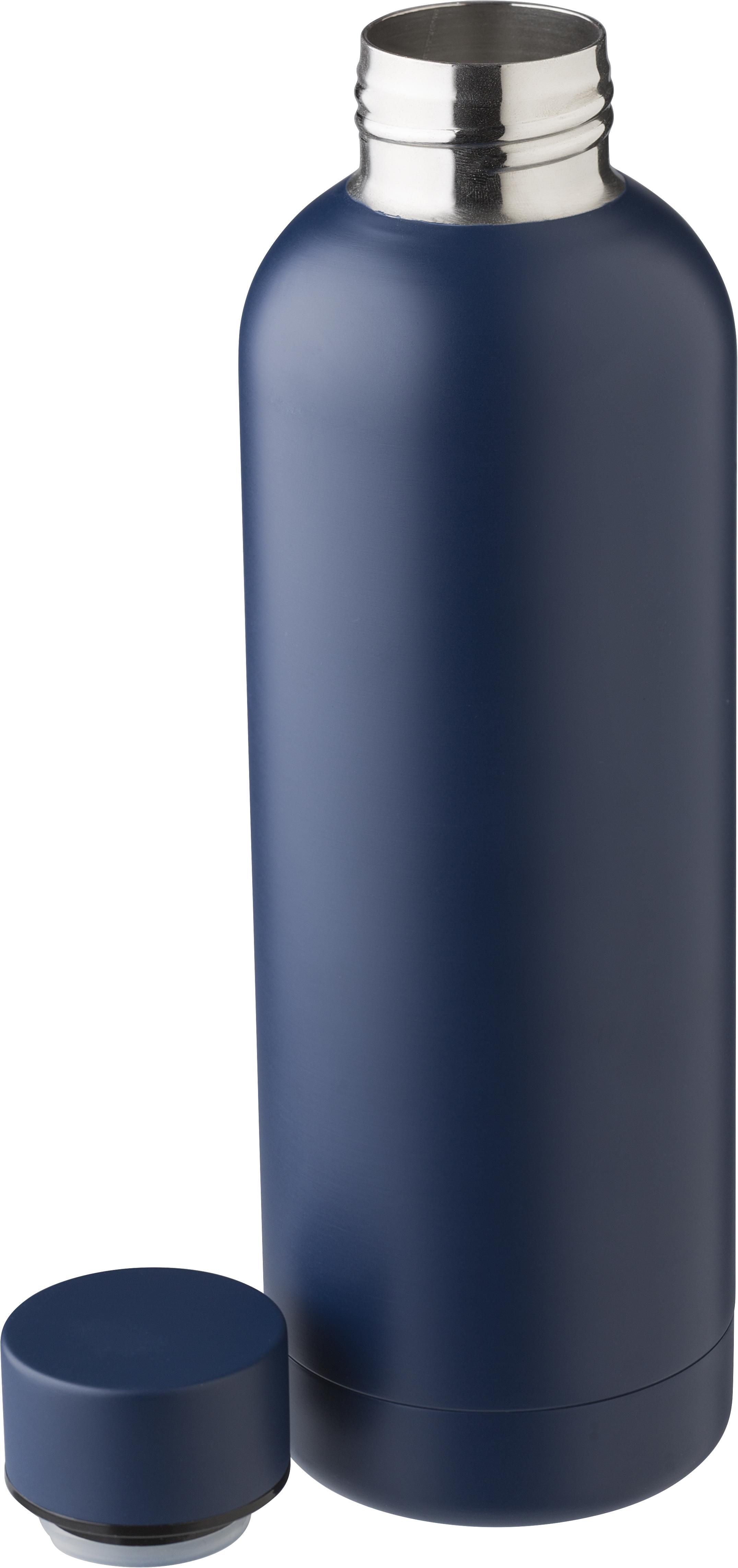 Edelstahl-Trinkflasche recycelt, 500 ml, doppelwandig, bedruckbar