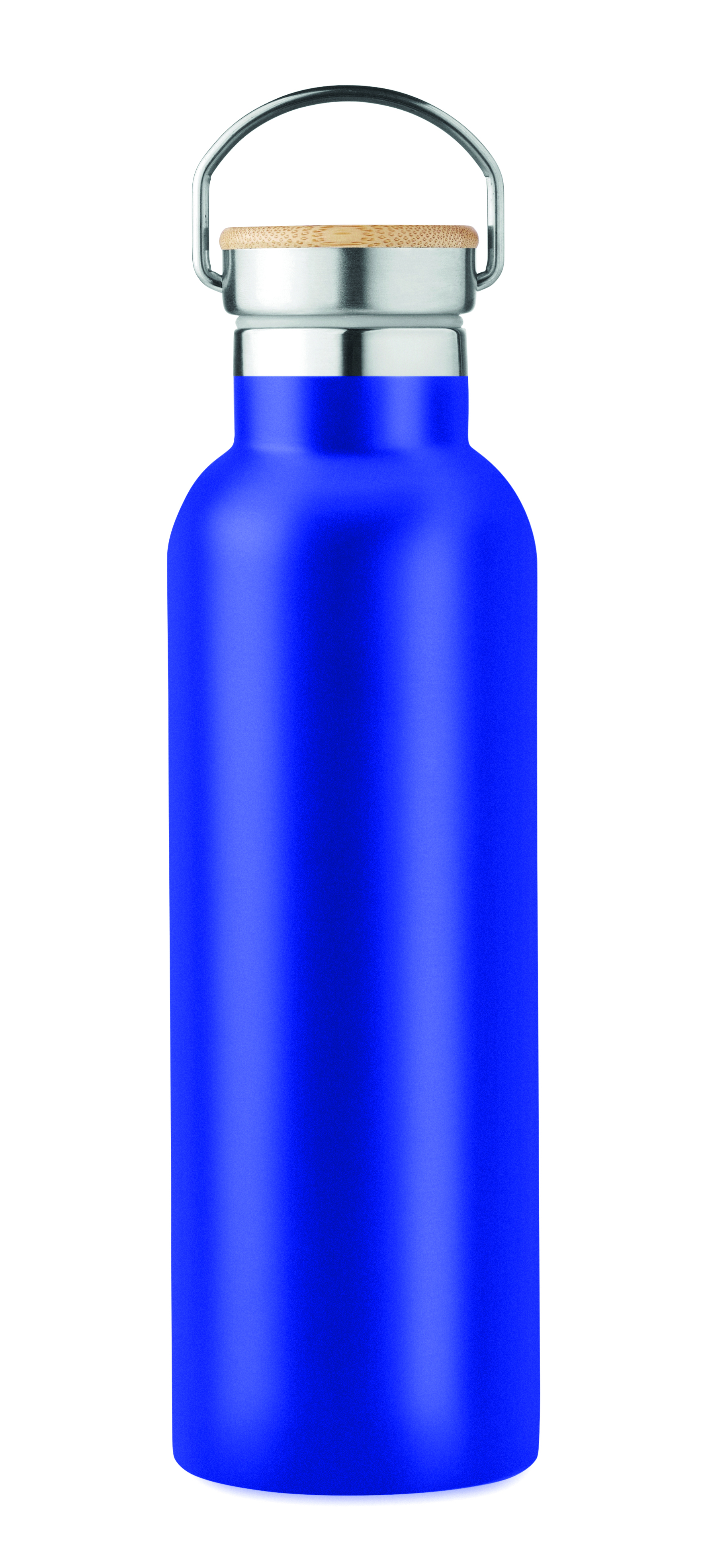 Isolierflasche 750 ml HELSINKI - Edelstahl, doppelwandig, Bambusdeckel