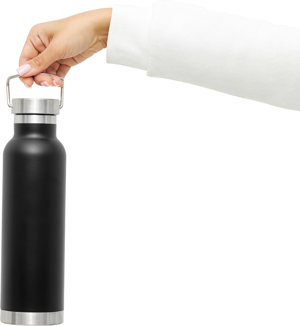 Vakuum-Isolierflasche MILITARY Edelstahl 650 ml – bedruckbar als Werbeartikel
