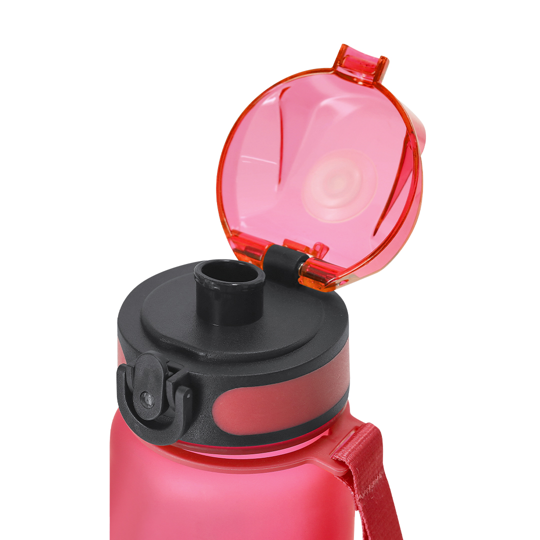 Trinkflasche Dalbin 750 ml aus RPET mit Federdeckel, BPA-frei